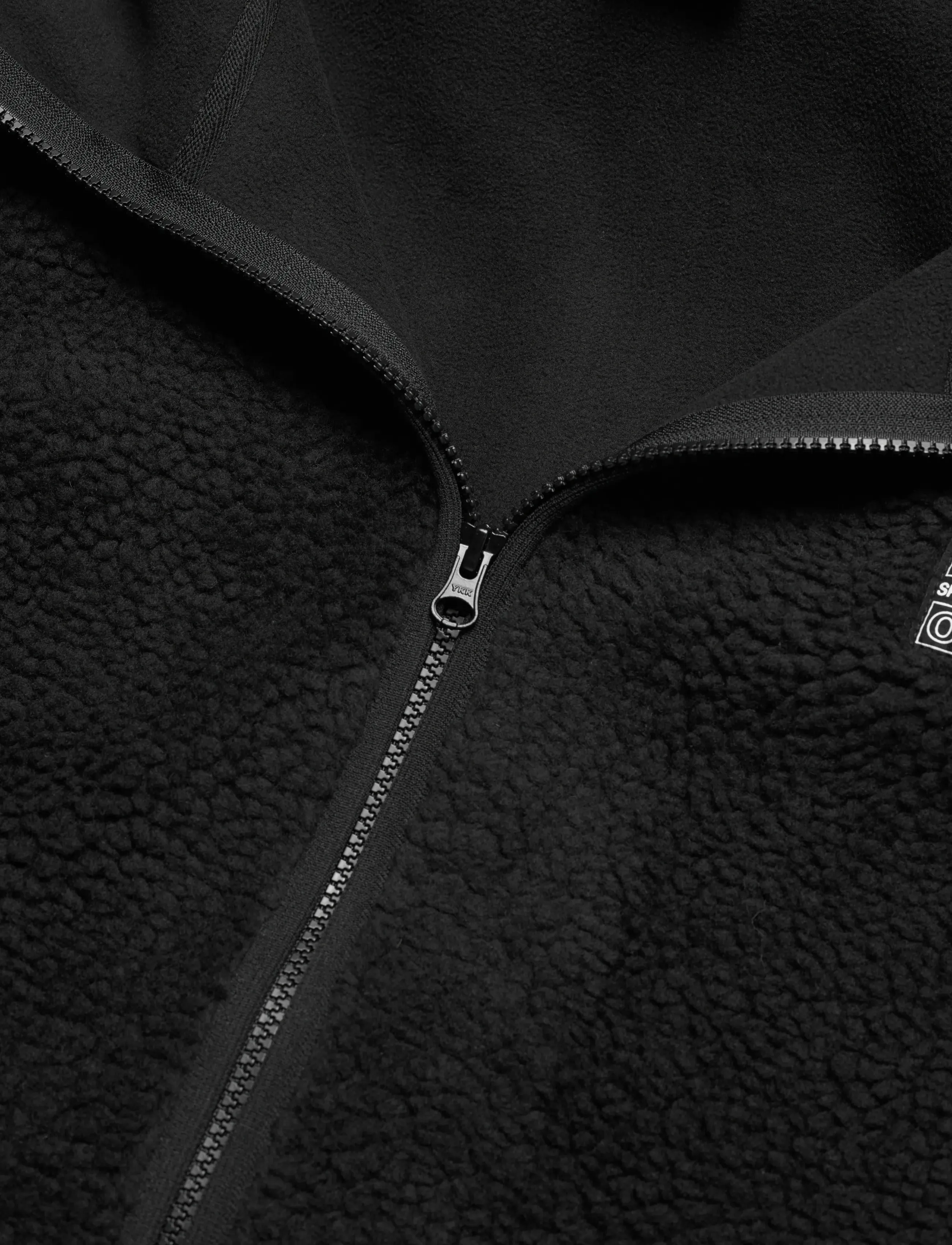 H2O - Langli Hooded Pile Jacket - sweatshirts - black - 2