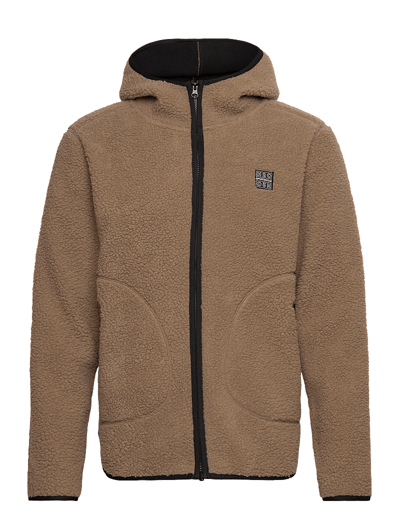 H2O - Langli Hooded Pile Jacket - frühlingsjacken - oak - 0