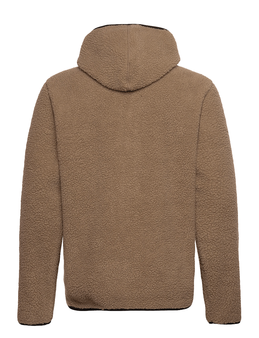 H2O - Langli Hooded Pile Jacket - forårsjakker - oak - 1