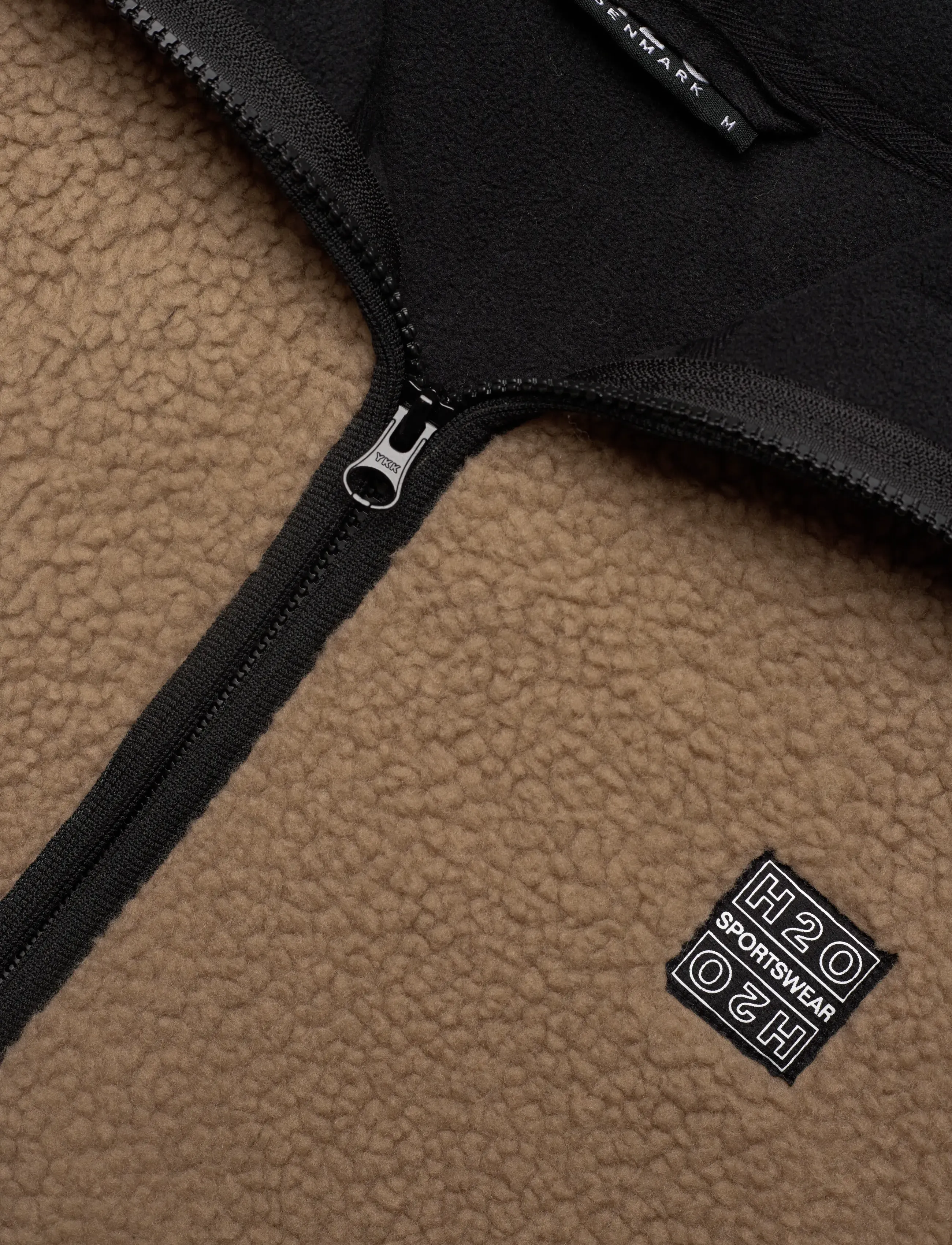 H2O - Langli Hooded Pile Jacket - forårsjakker - oak - 2