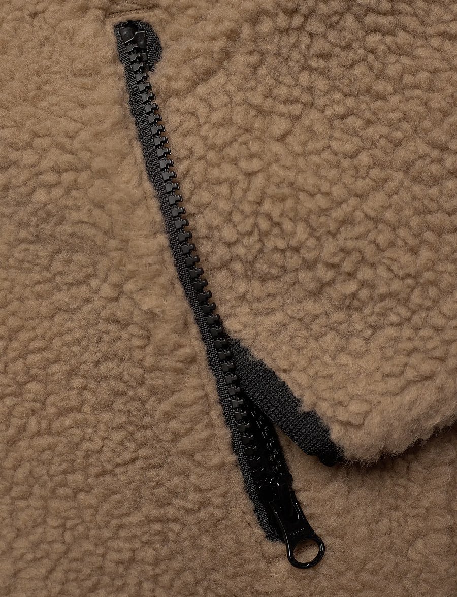 H2O - Langli Hooded Pile Jacket - forårsjakker - oak - 3