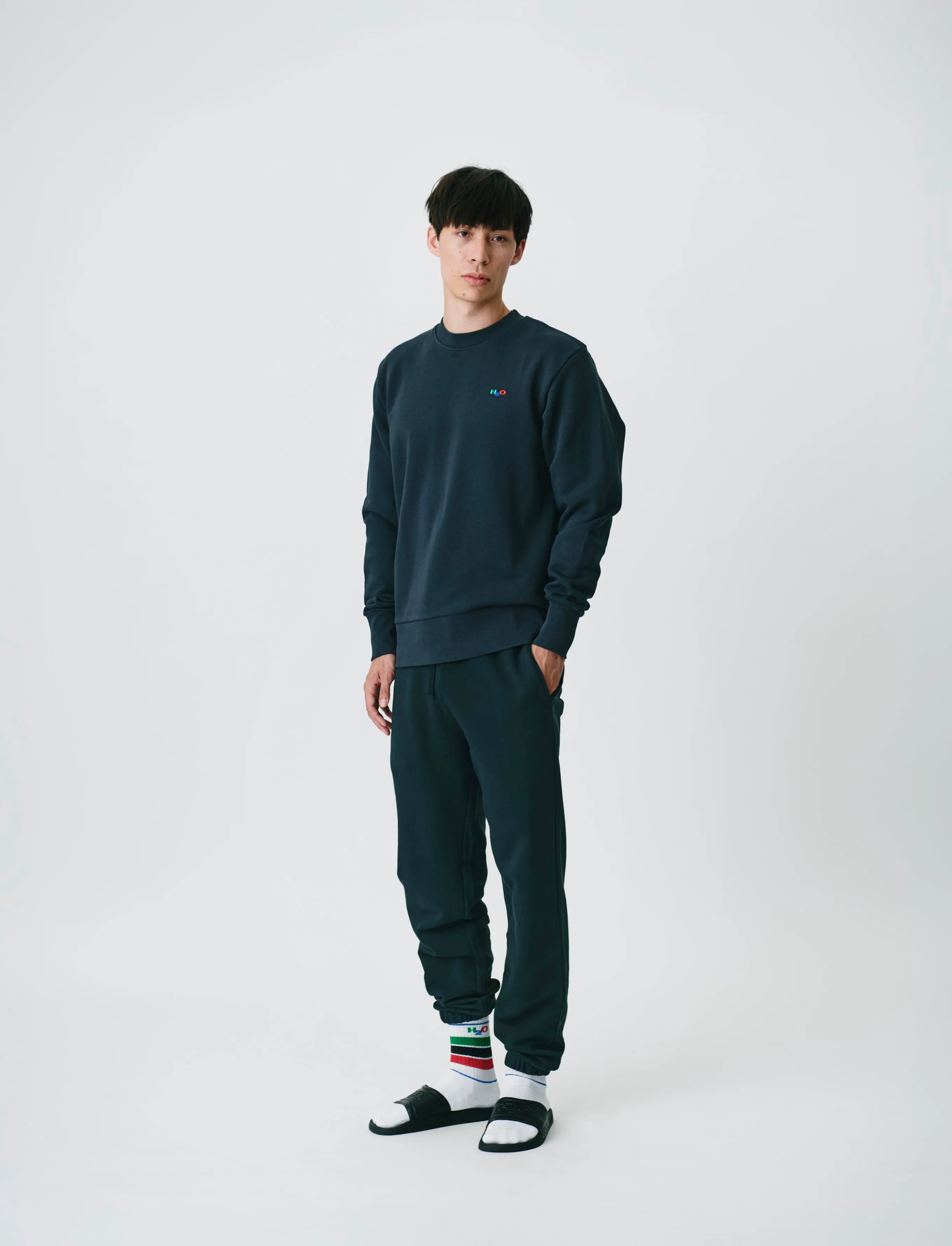 H2O Base Sweat Pant, L, Navy, Underdele > Joggingbukser, Herre