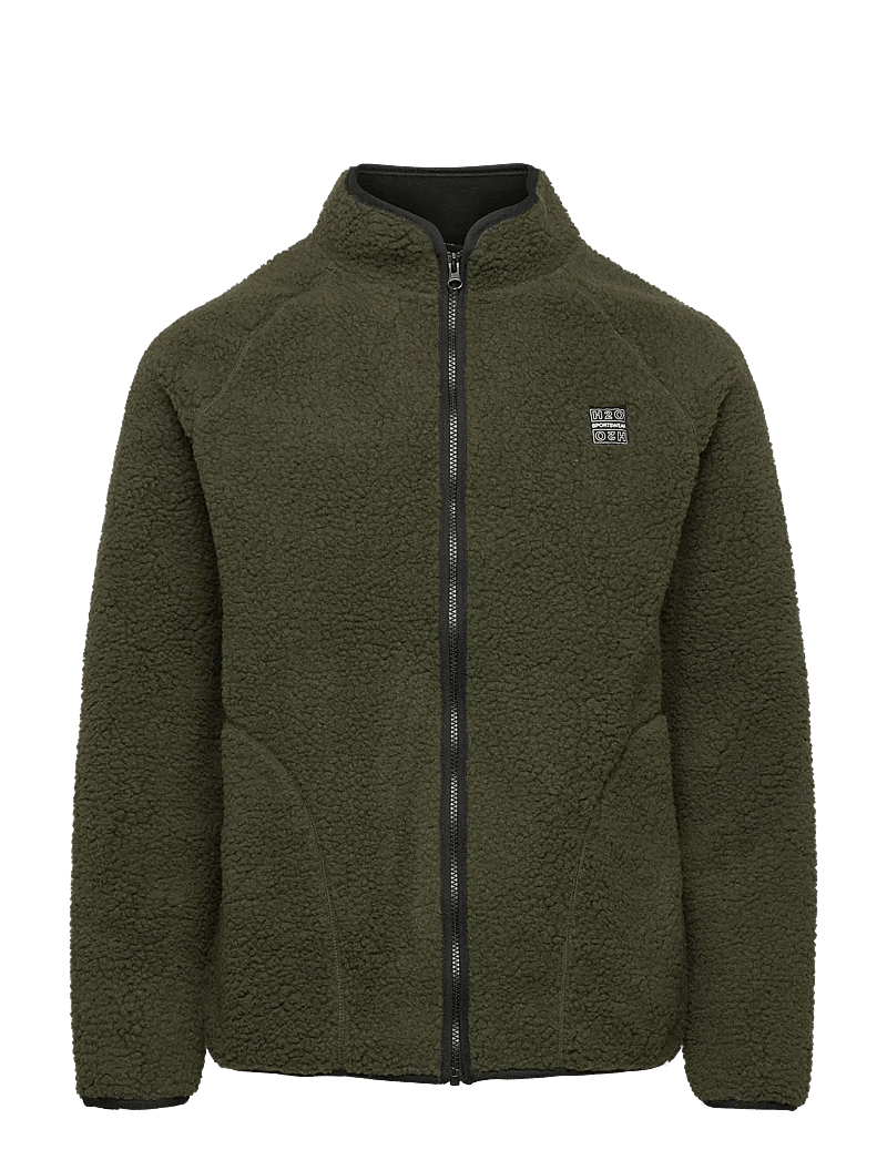 H2O - Langli Pile Jacket - teddy-truien - army - 1