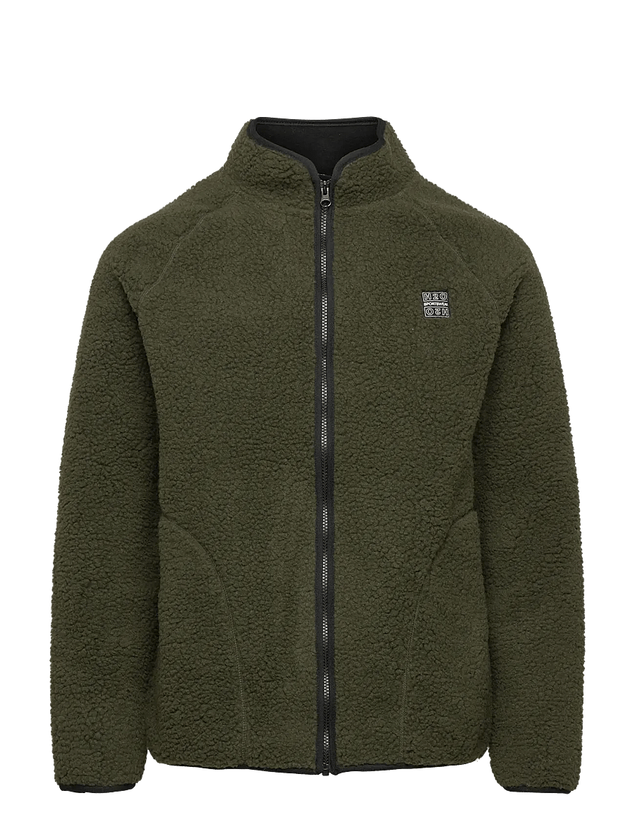 H2O - Langli Pile Jacket - teddy-pullover - army - 1