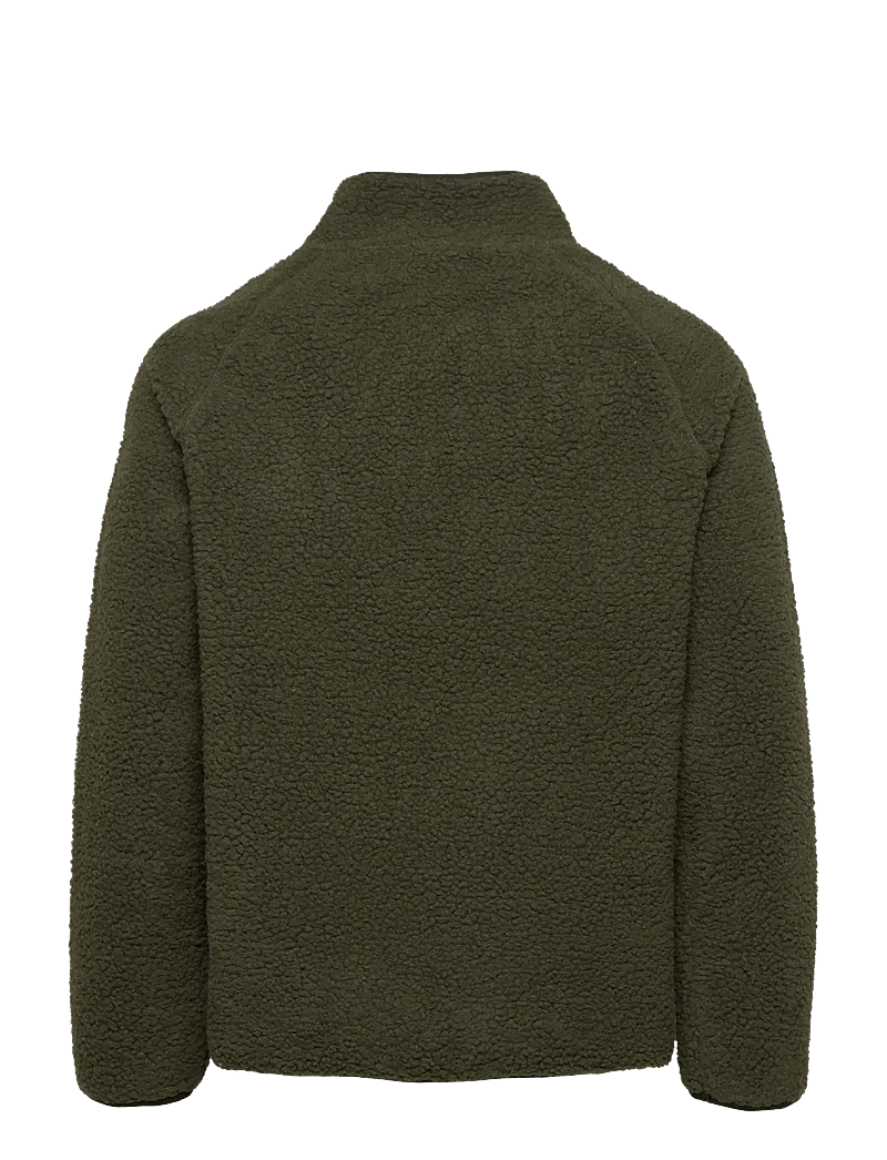 H2O - Langli Pile Jacket - teddy-truien - army - 2