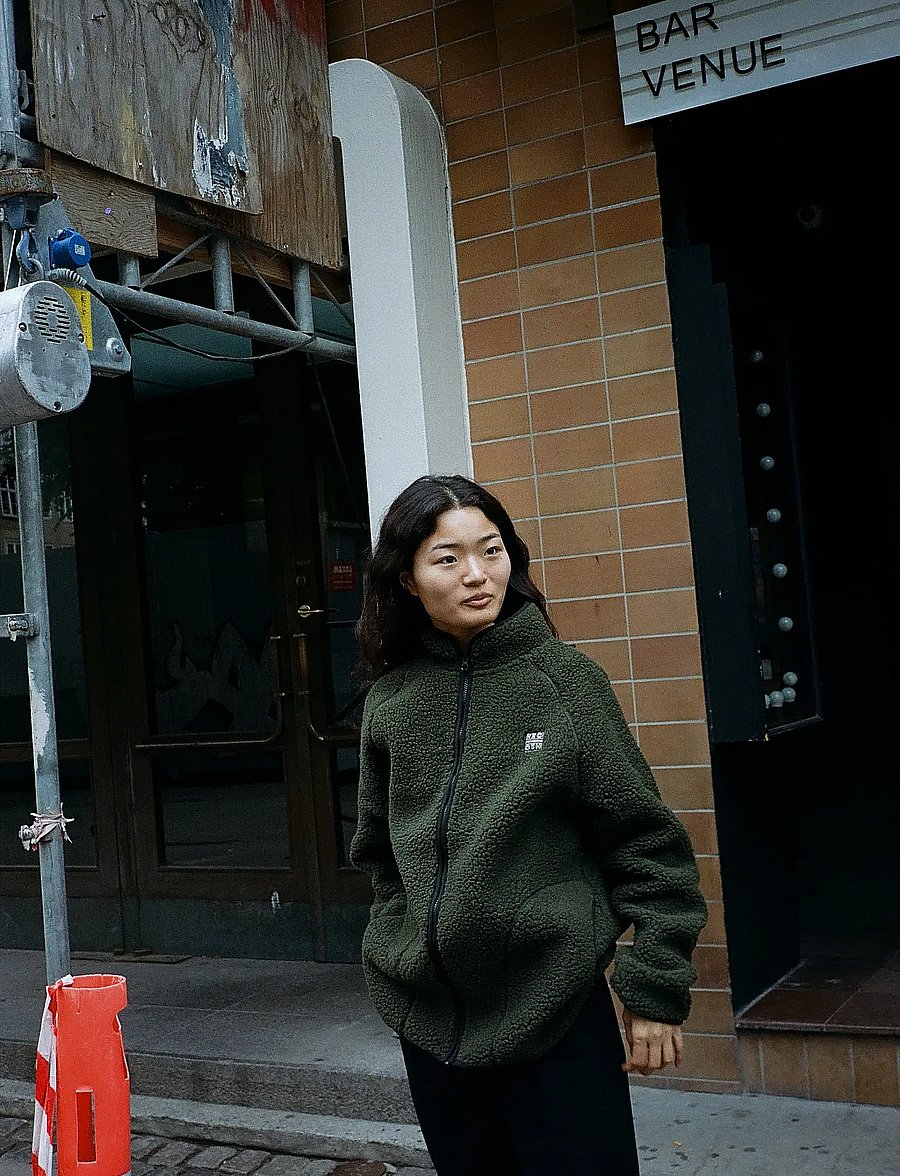 H2O - Langli Pile Jacket - teddy-pullover - army - 0