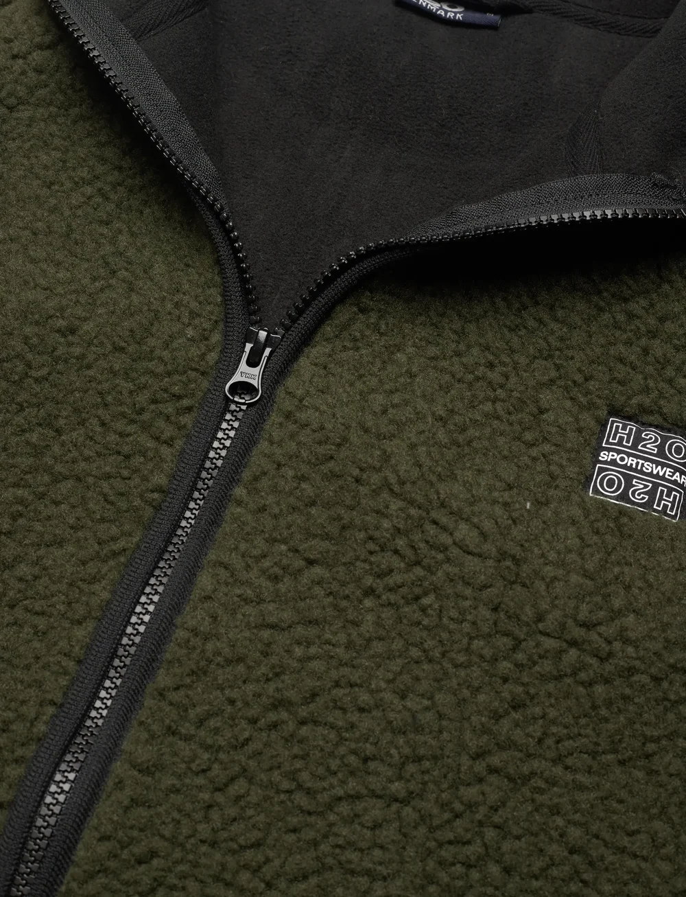 H2O - Langli Pile Jacket - fleece-pullover - army - 3