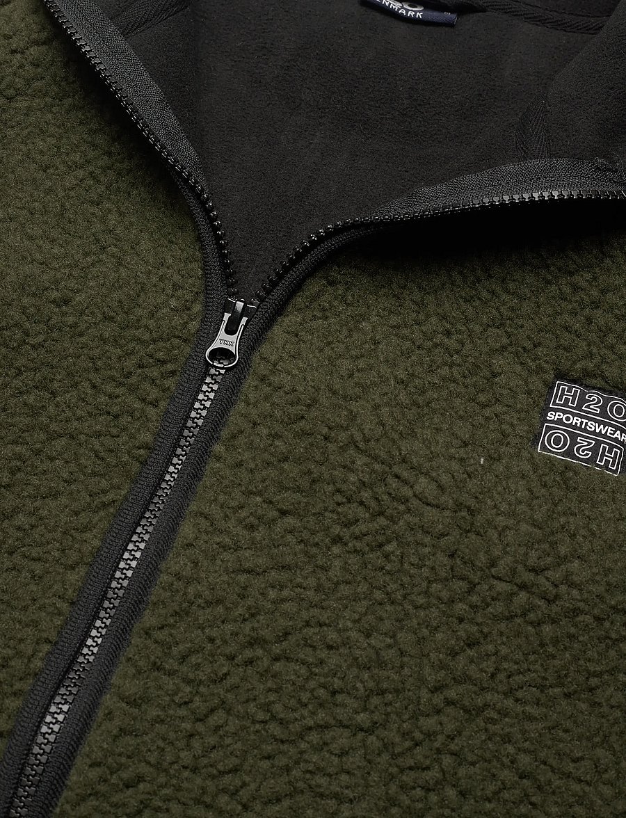 H2O - Langli Pile Jacket - teddy-pullover - army - 3