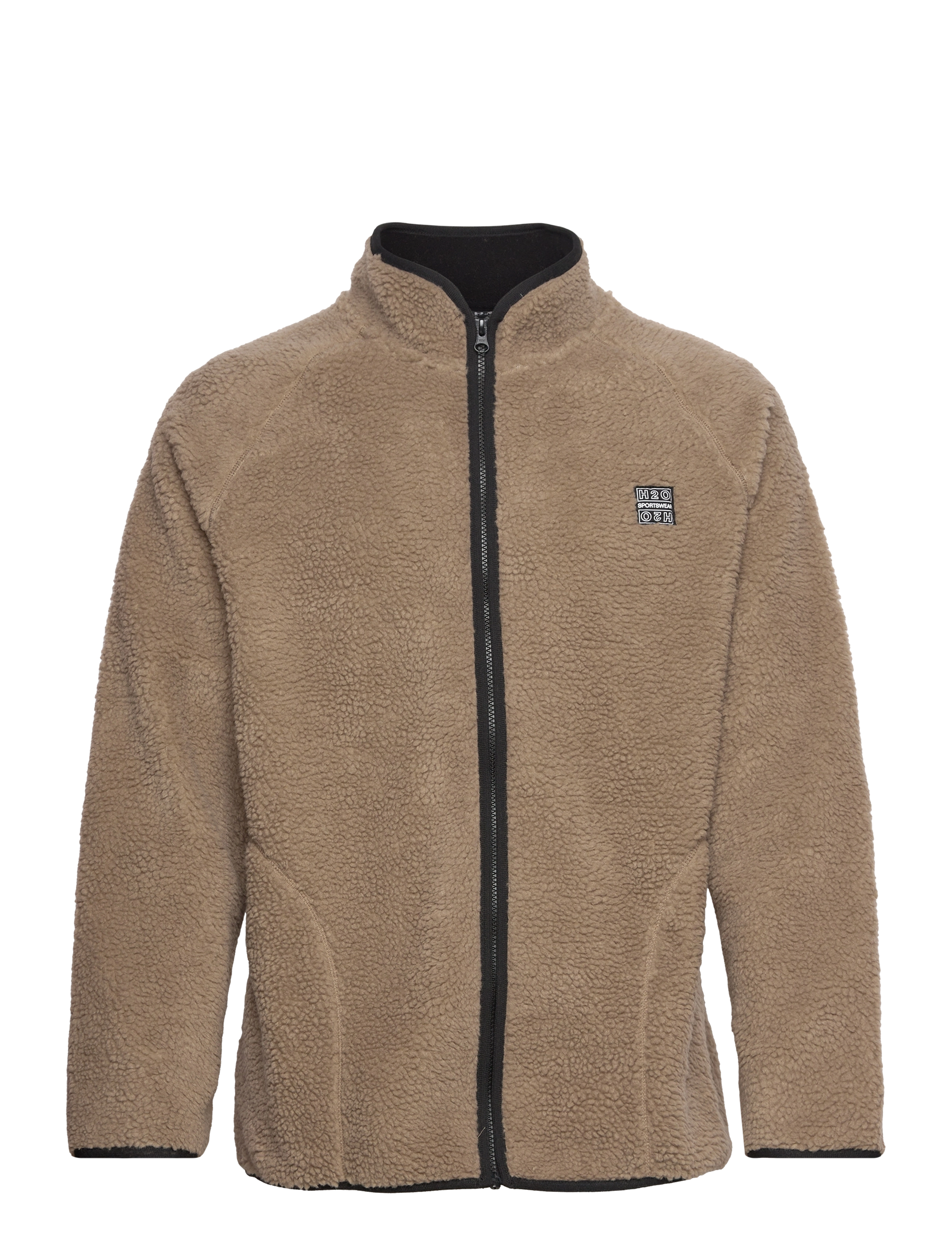 H2O Langli Pile Jacket, Mænd, Plys Fleecejakke, Brun, Str: S