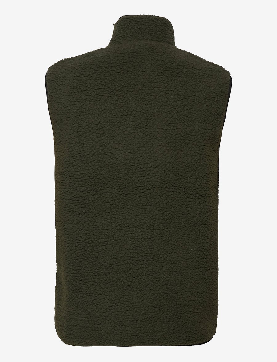 H2O - Langli Pile Waist Coat - liivit - army - 1