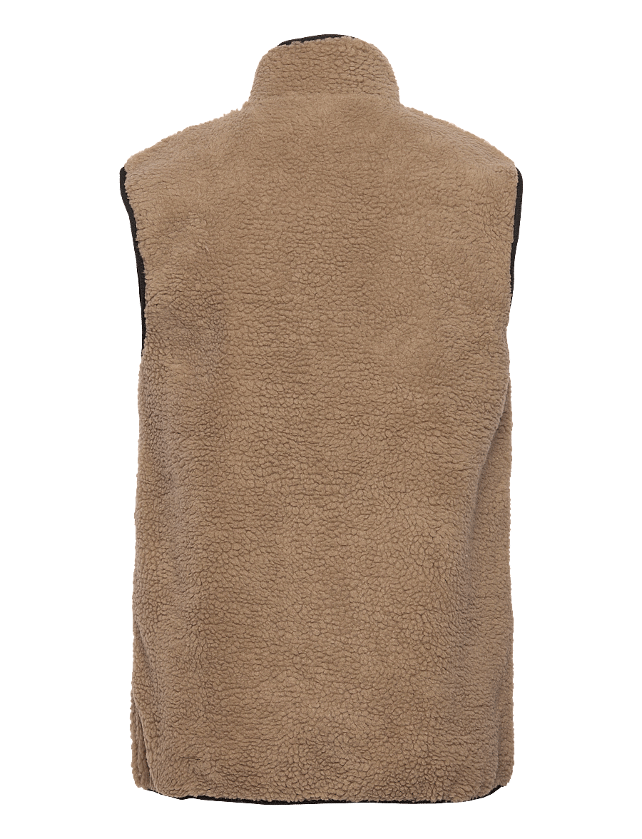 H2O - Langli Pile Waistcoat - vests - oak - 1