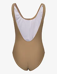 H2O - Møn Colorblock Swim Suit - swimsuits - oak/black - 1