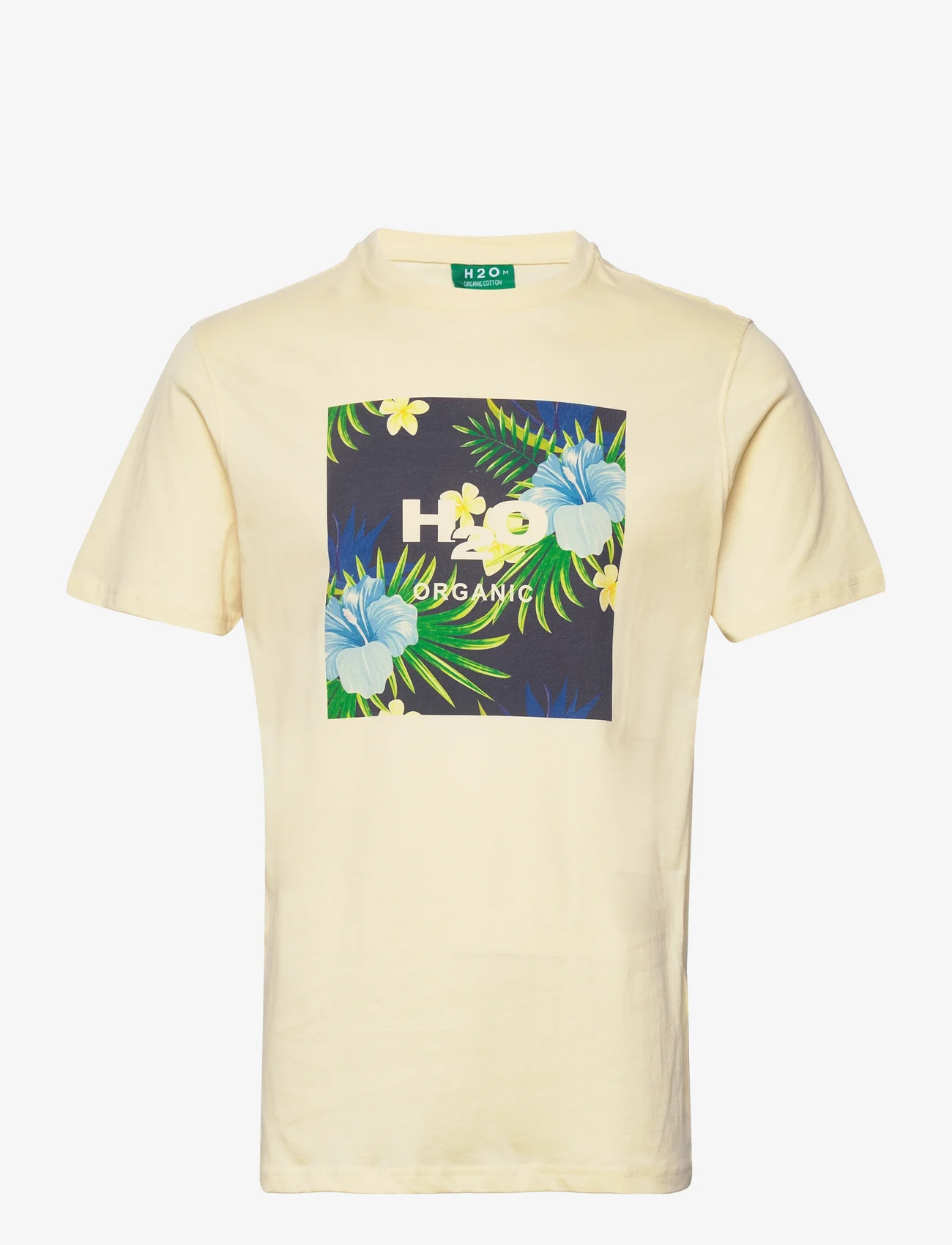H2O - Key West Lyø Tee - t-shirts & tops - pale banana - 0