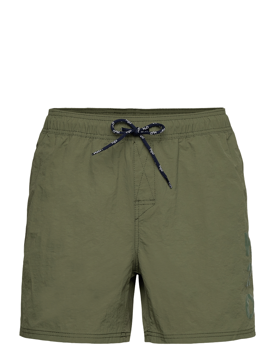 H2O - Leisure Logo Swim Shorts - badehosen - army - 0
