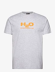 H2O - Logo Tee - krótki rękaw - lt. grey mel - 0