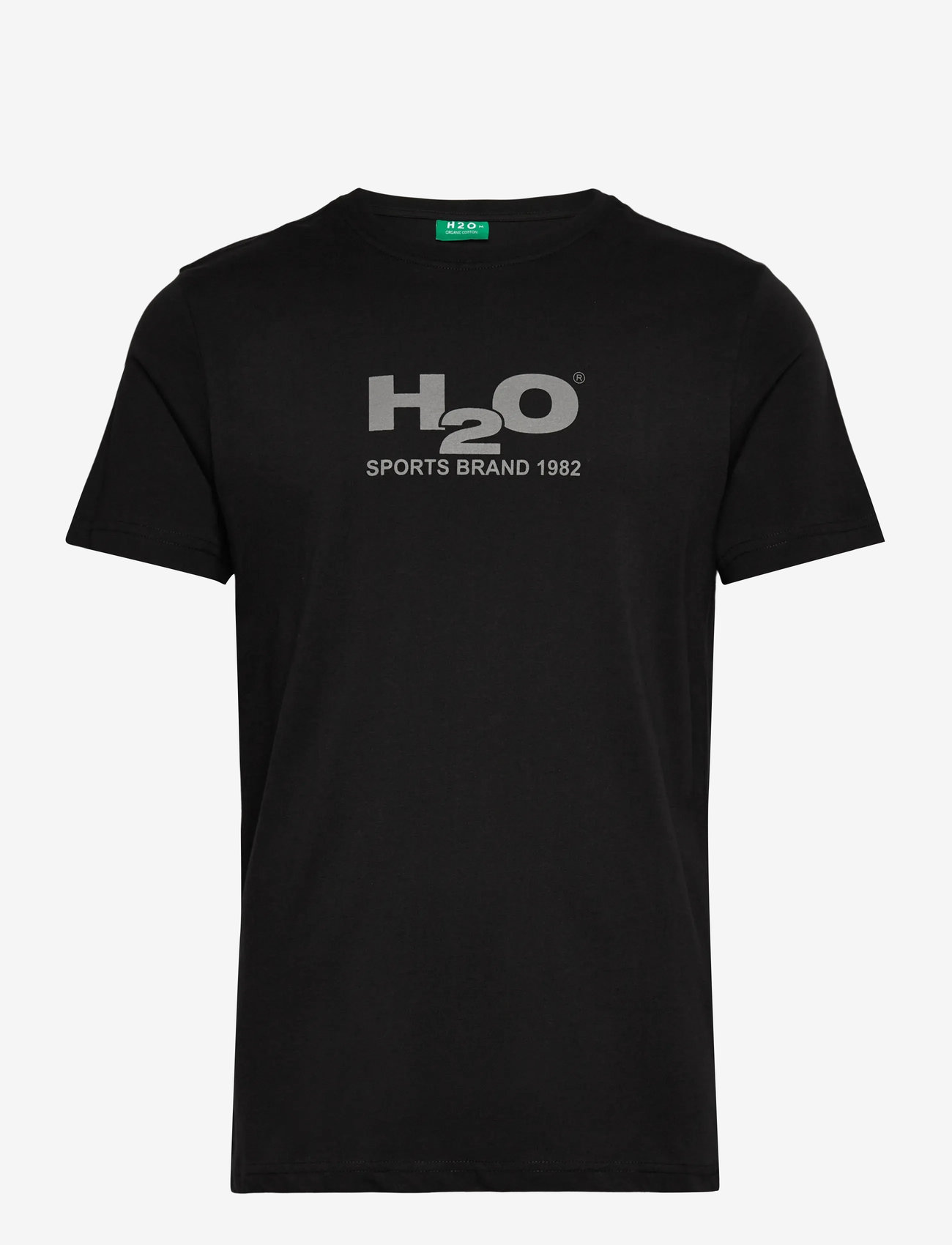 H2O - Logo Tee - efterårstøj - black/anthracite - 0