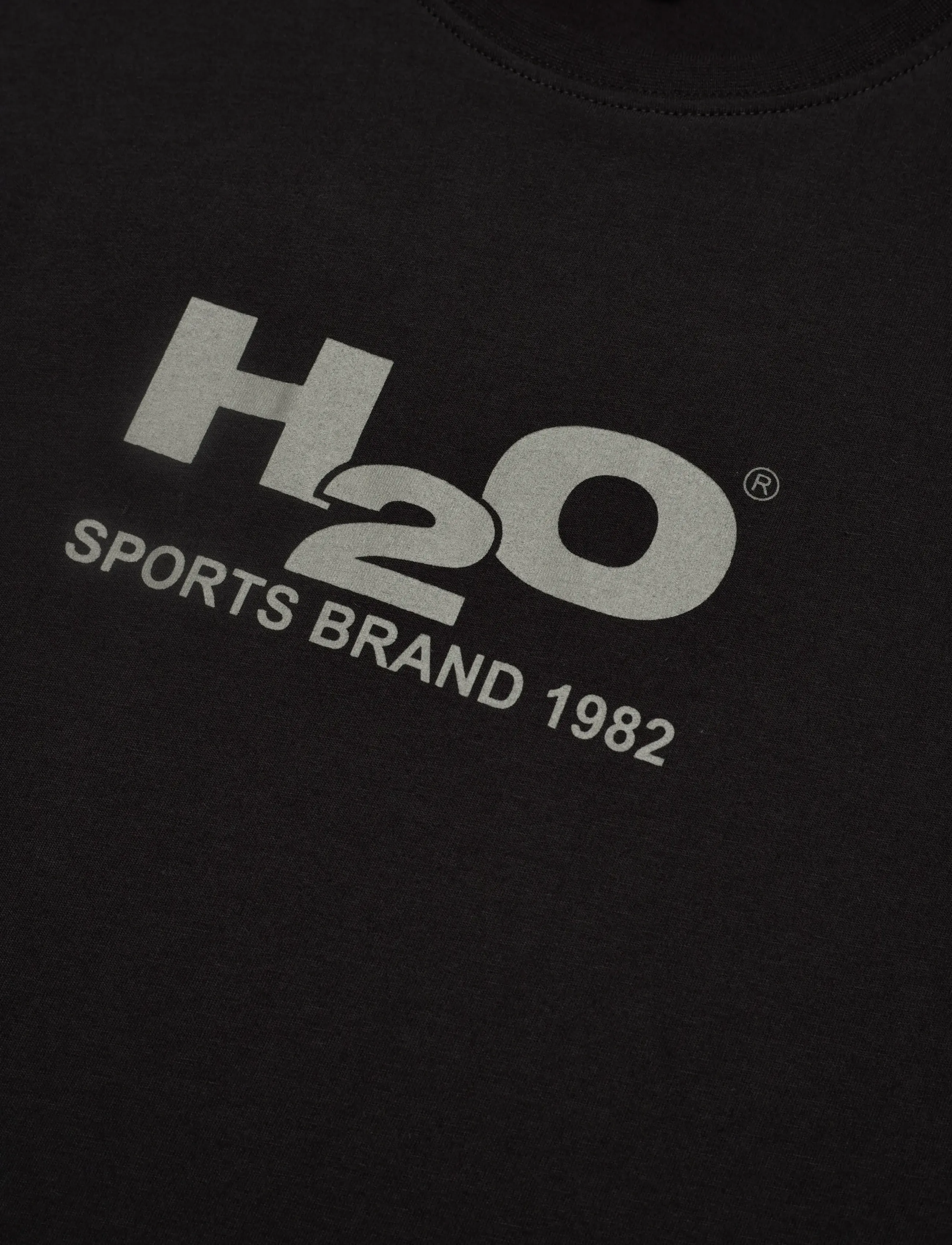H2O - Logo Tee - lühikeste varrukatega t-särgid - black/anthracite - 2