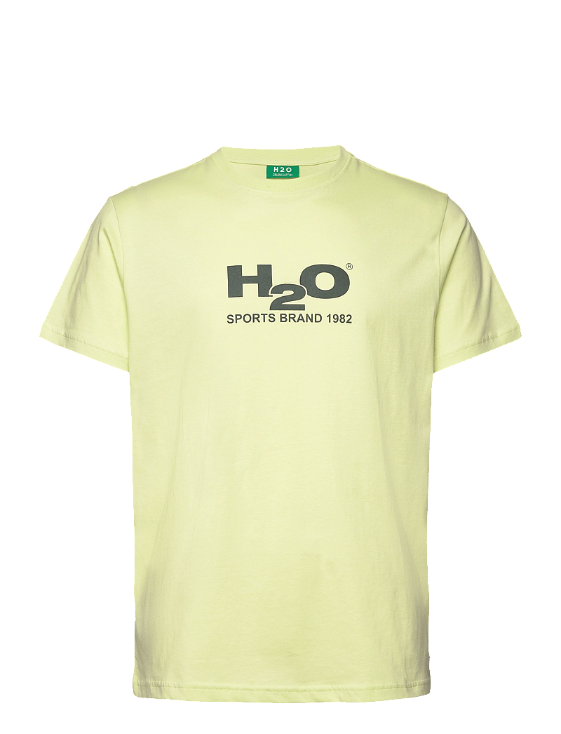 H2O - Logo Tee - kortärmade t-shirts - lime/army - 0