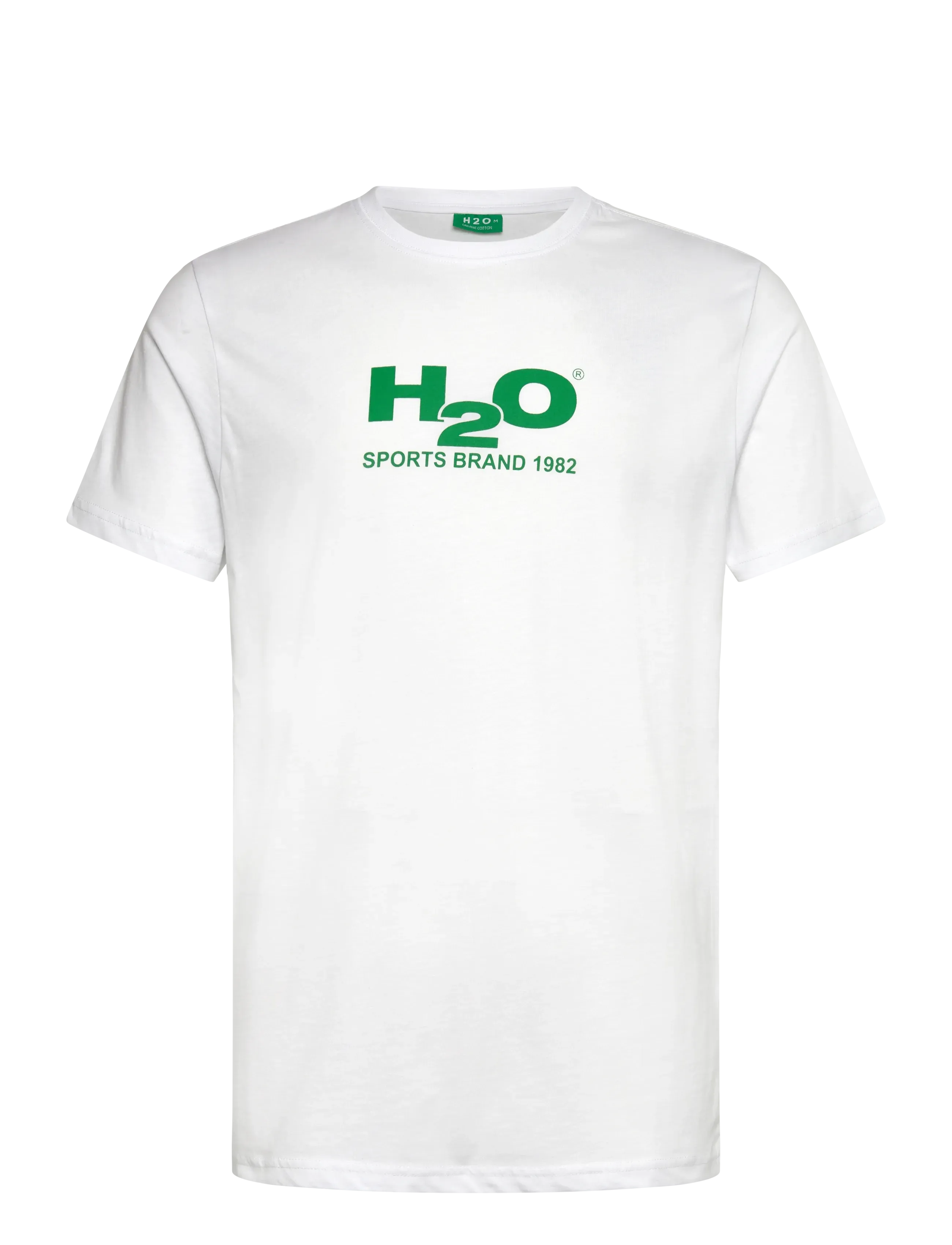 H2O Logo Tee, Mænd, Logo T-shirt, Hvid, Str: S
