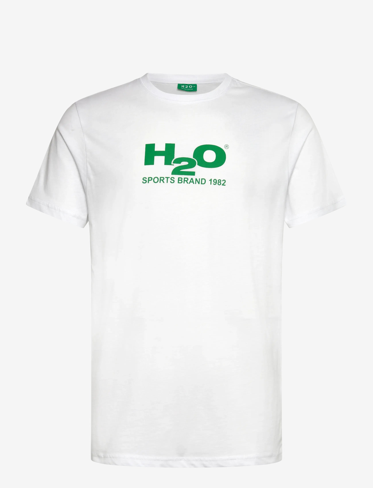 H2O - Logo Tee - efterårstøj - white/cactus - 0