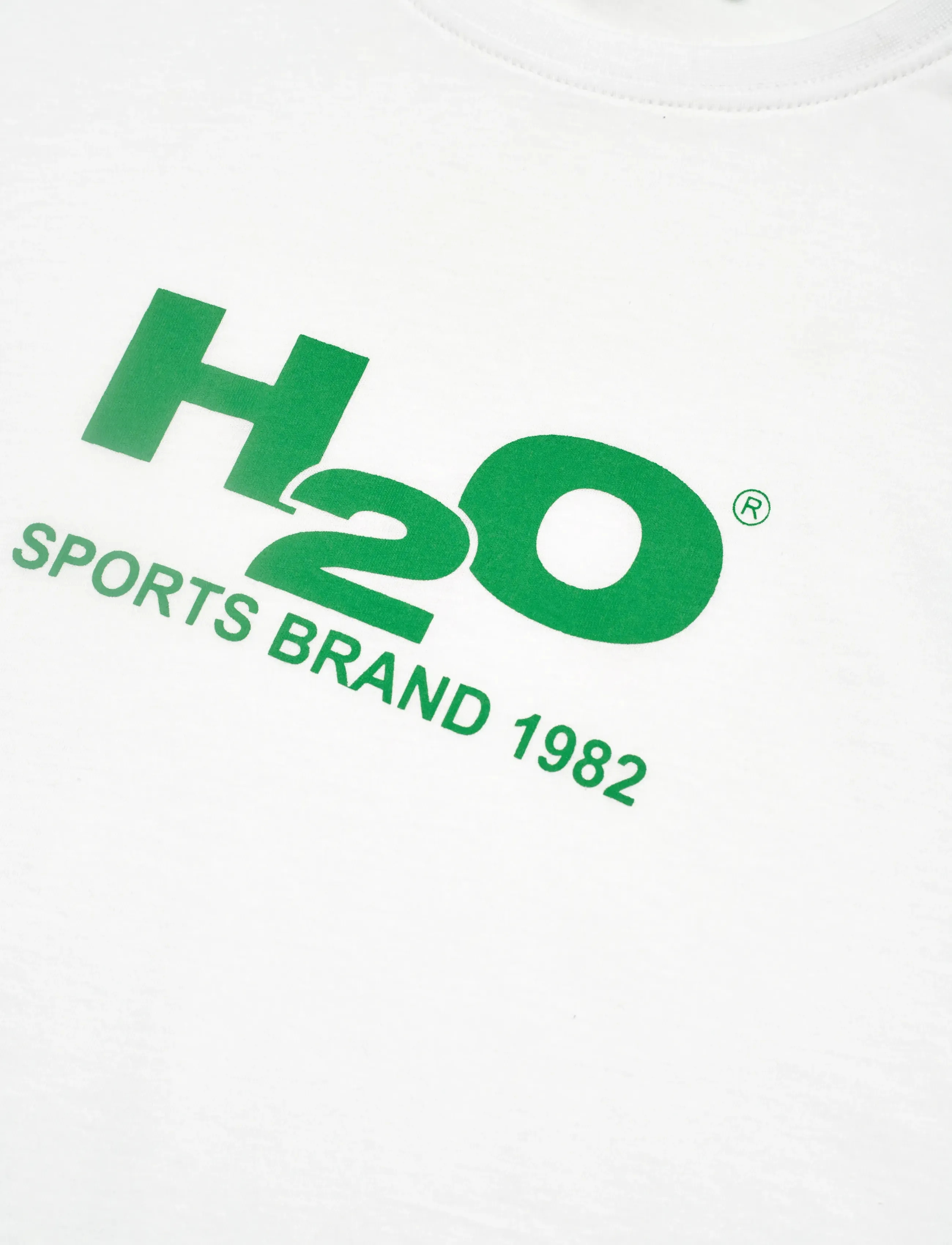 H2O - Logo Tee - kurzärmelig - white/cactus - 2