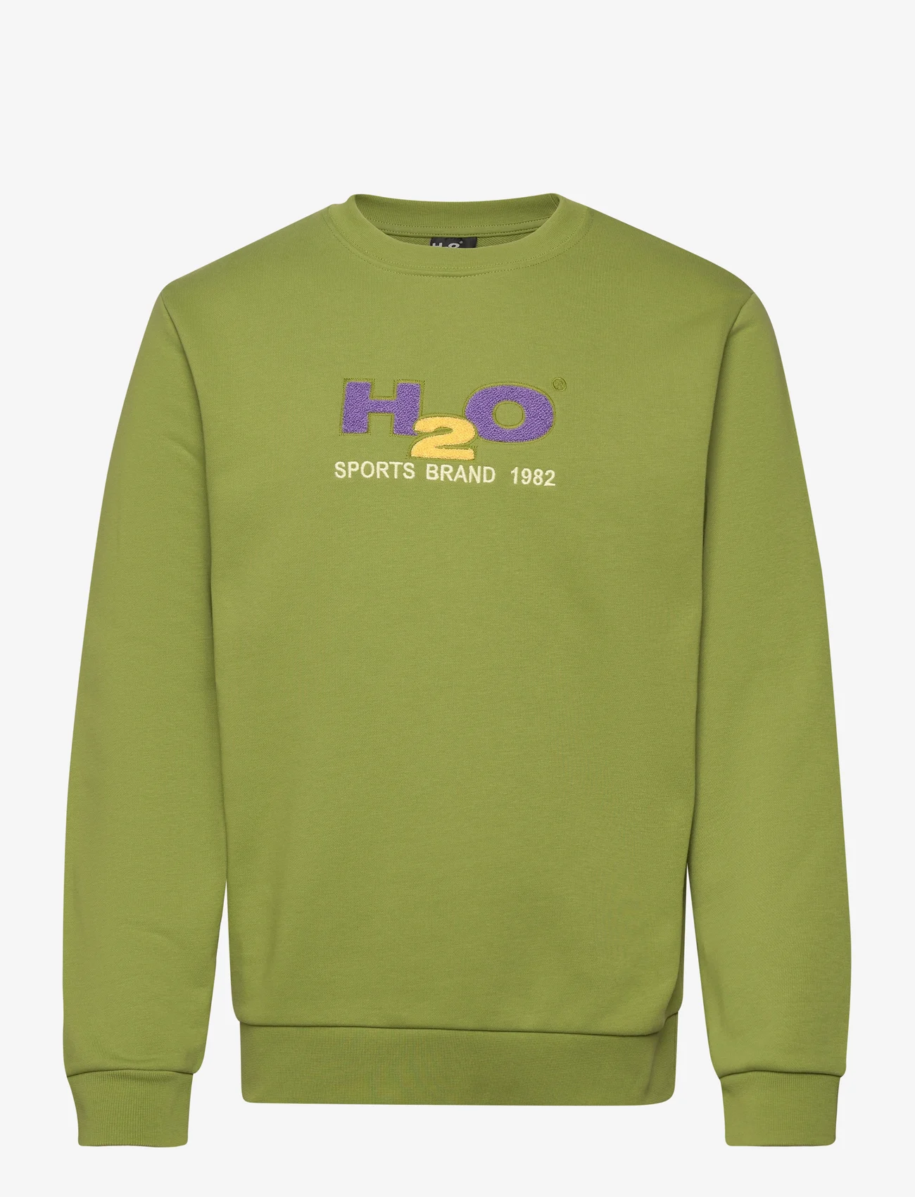 H2O - Logo Sweat O'neck - sweats et sweats à capuche - grasshopper/lilac/lemon - 0