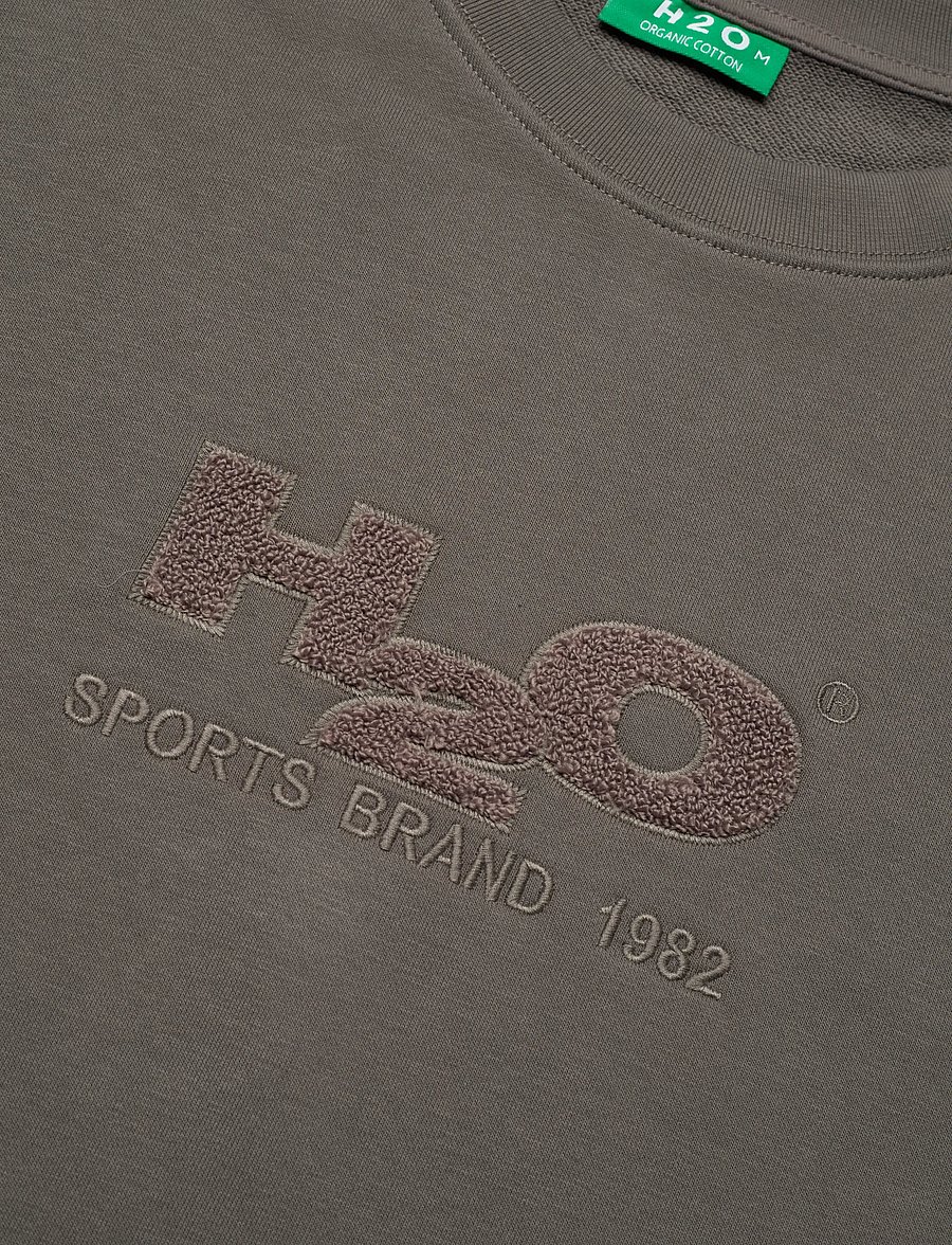 H2O - Logo Sweat O'neck - dressipluusid ja pusad - anthracite - 2