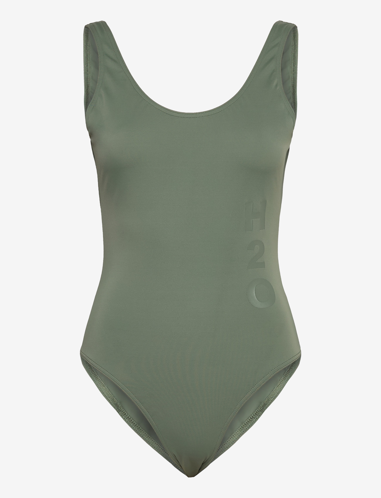 H2O - Tornø Logo Swimsuit - sportsbadetøj - army - 0