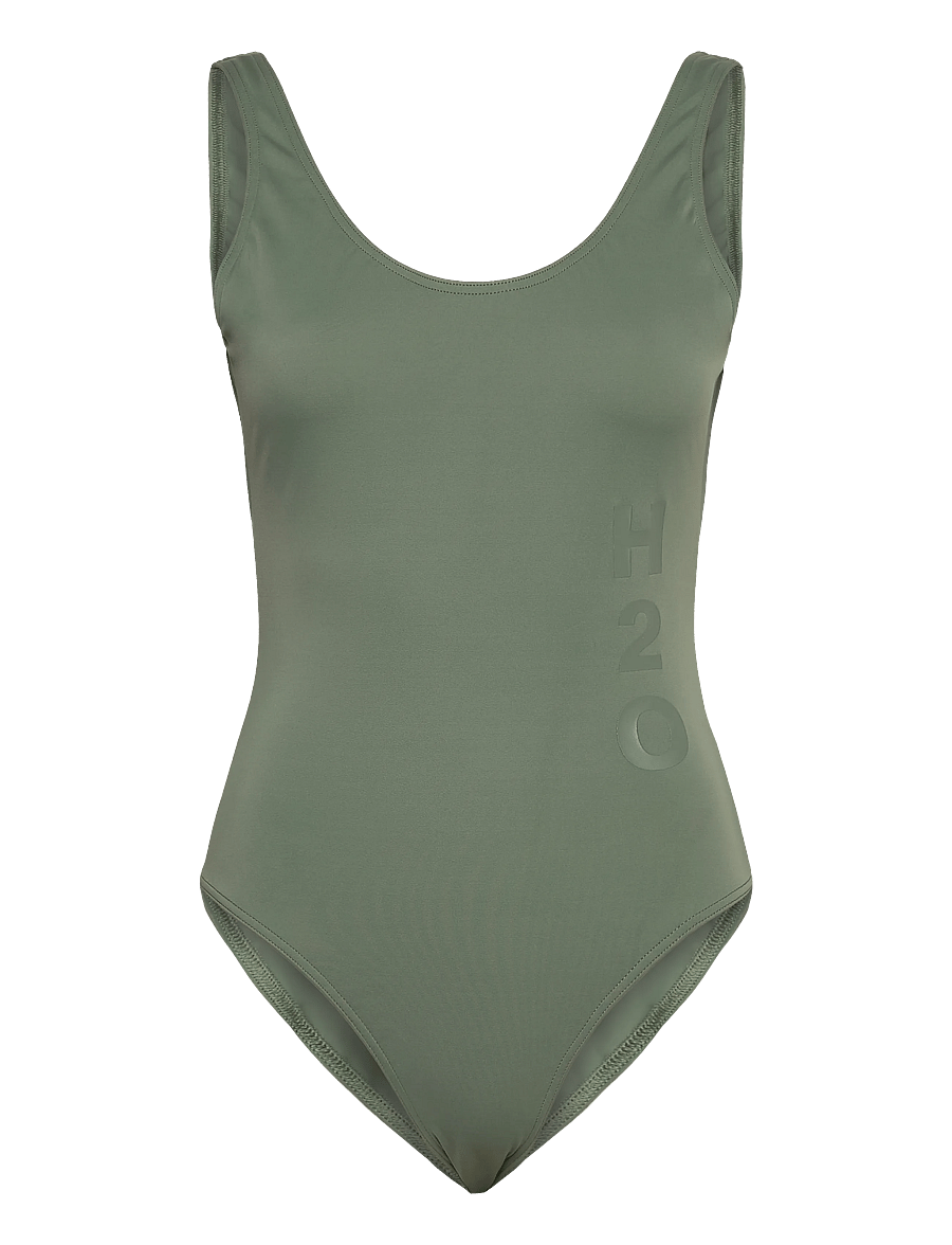 H2O - Tornø Logo Swimsuit - sport-bademode - army - 0