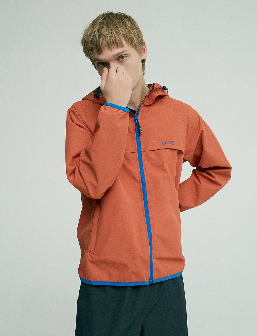 H2O - Rømø Festival LW Rain Jacket - pack - regenmäntel - autumn leaf/blue - 0