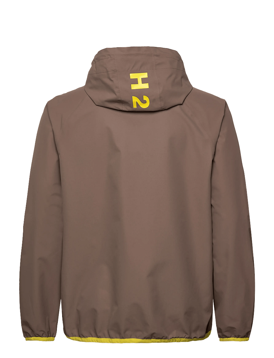 H2O - Rømø Festival LW Rain Jacket - pack - sadetakit - dusty oak/just yellow - 2