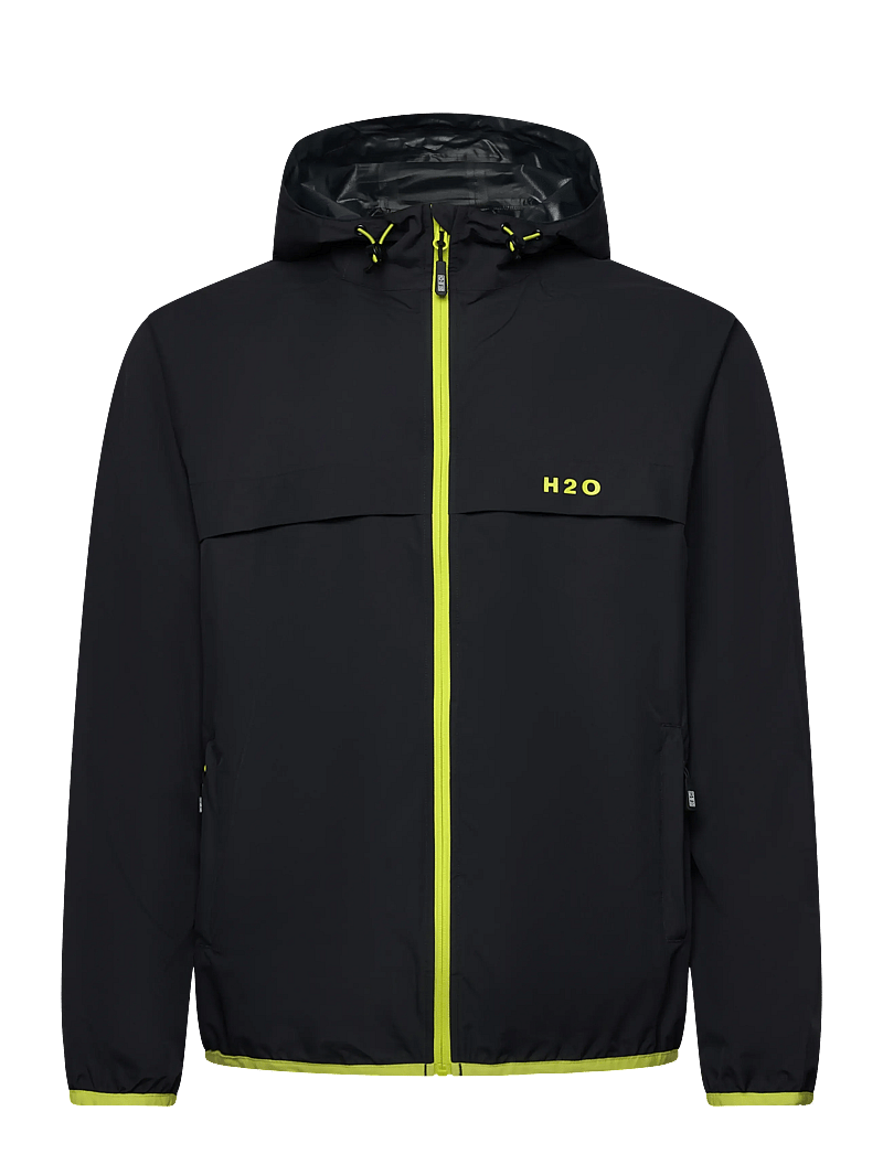 H2O - Rømø Festival LW Rain Jacket - pack - regenmäntel - navy/lime - 1