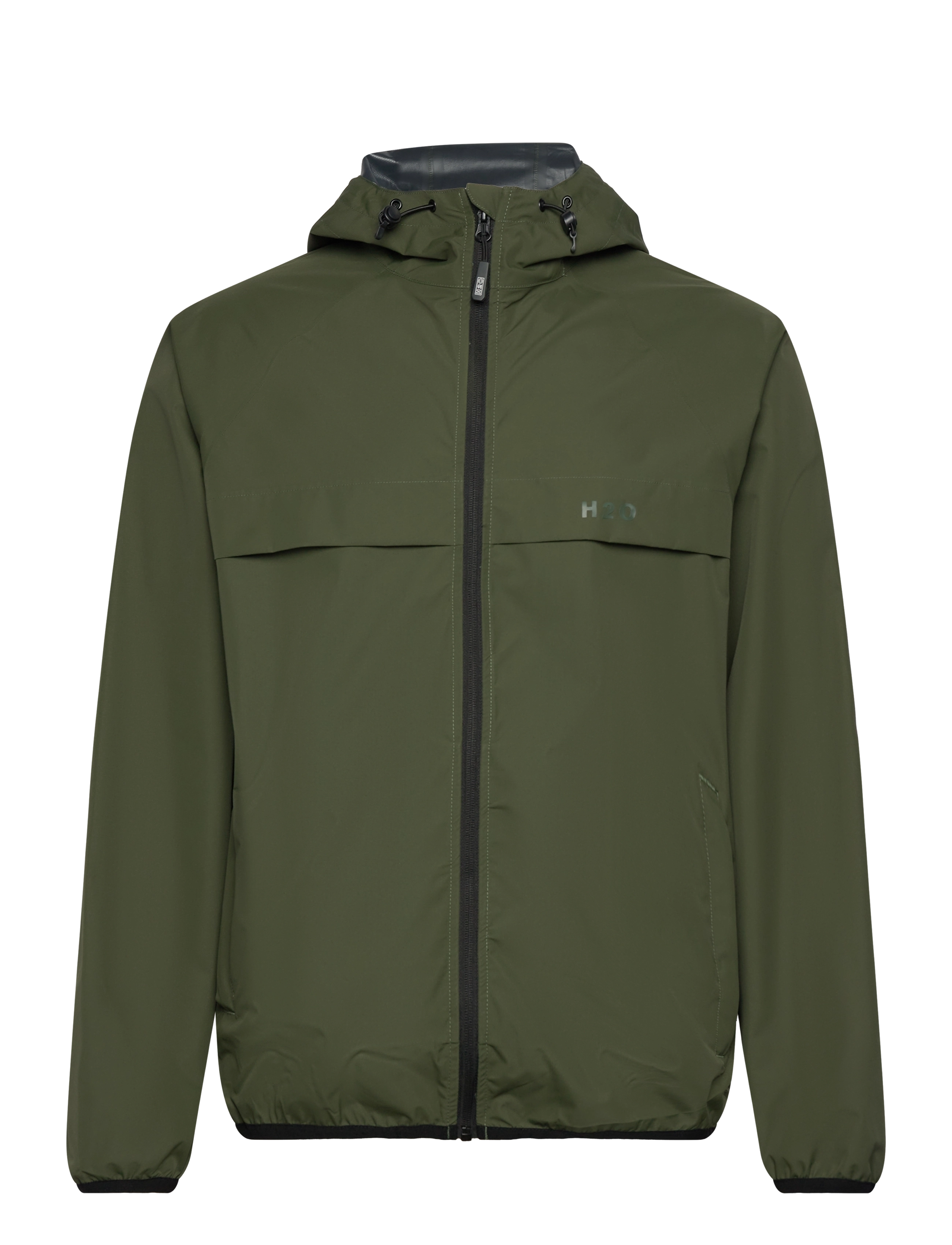 H2O Rømø Lw Regen Jacke - Packable Khaki - L - Damen