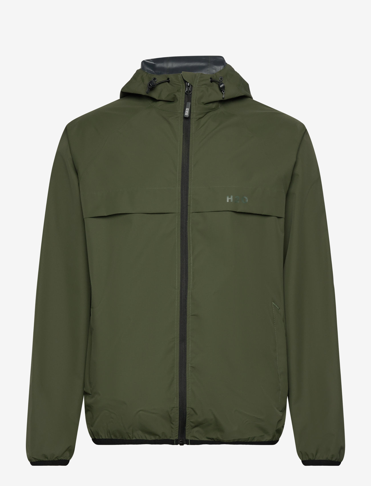 H2O - Rømø LW Rain Jacket - packable - jacken - army - 0