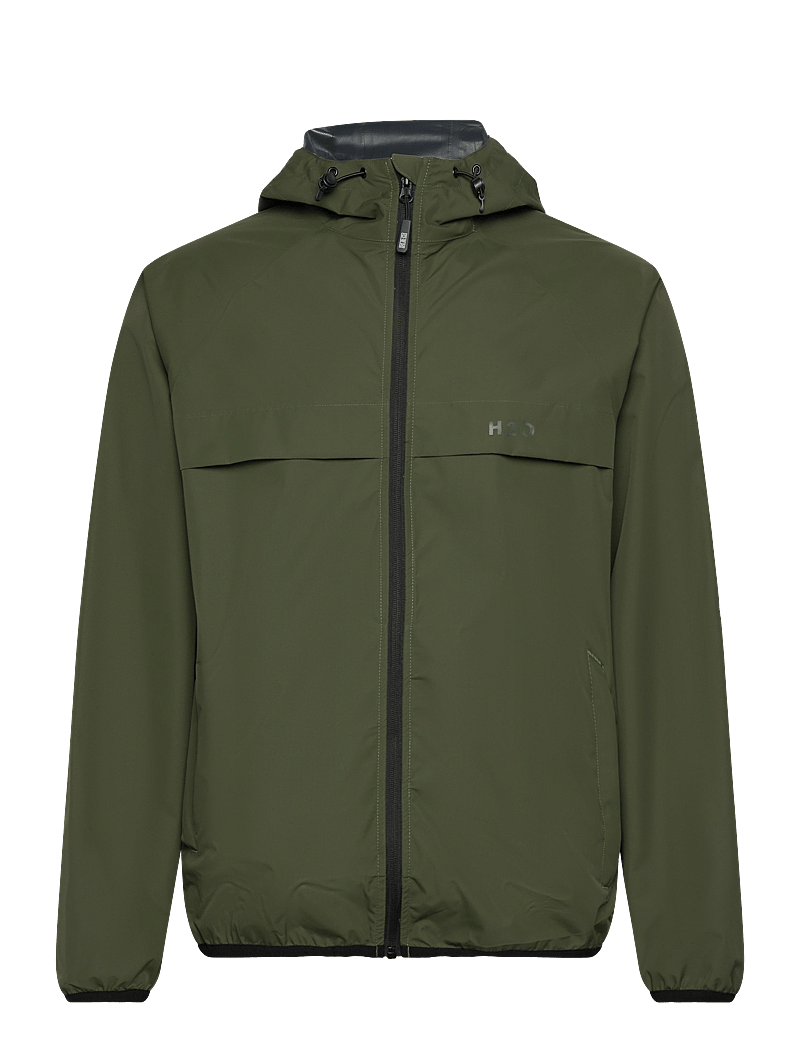 H2O - Rømø LW Rain Jacket - packable - regnjakker - army - 0