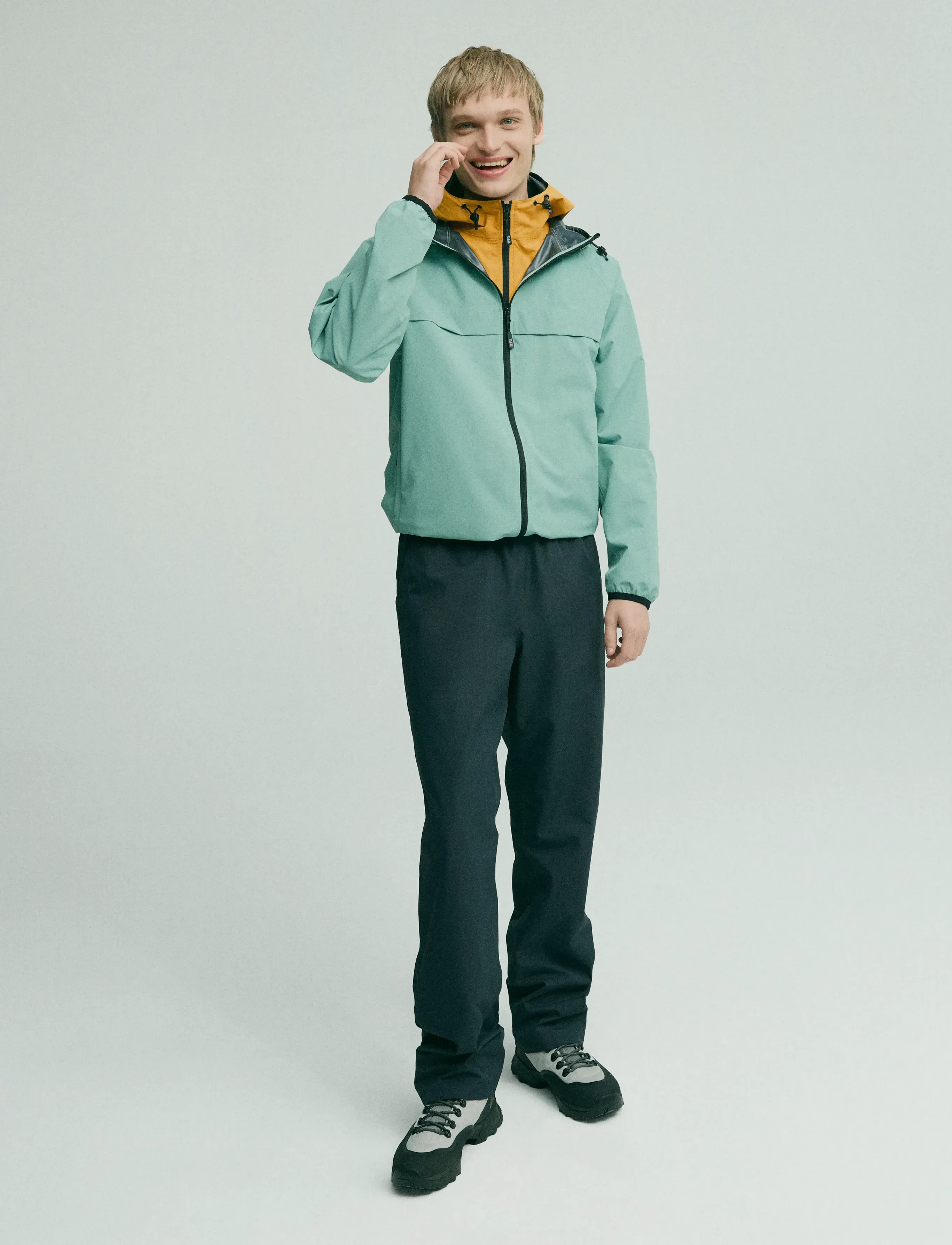 H2O Rømø LW Rain Jacket - packable - H2O - SEA GRASS / green