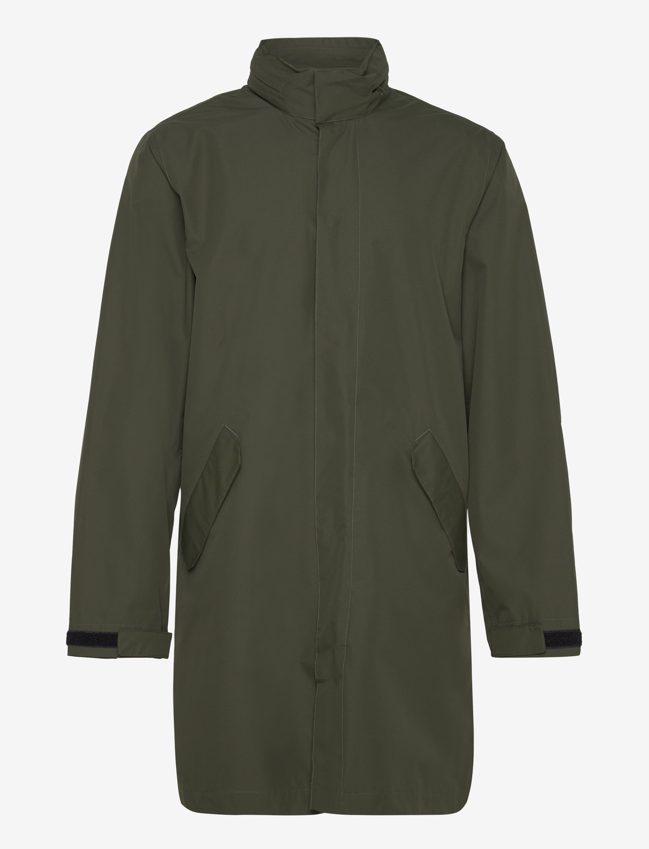 H2O - Rømø Logo LW Rain Long Jacket - regnjackor - army - 0