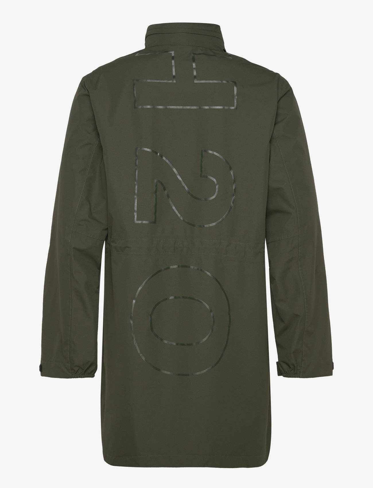 H2O - Rømø Logo LW Rain Long Jacket - regnjackor - army - 1