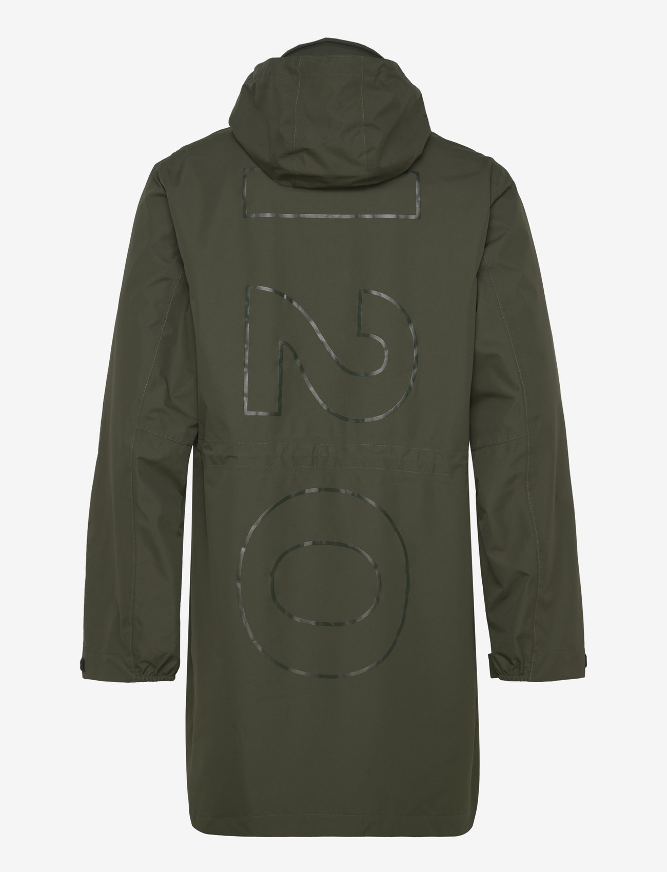 H2O - Rømø Logo LW Rain Long Jacket - regnjackor - army - 2