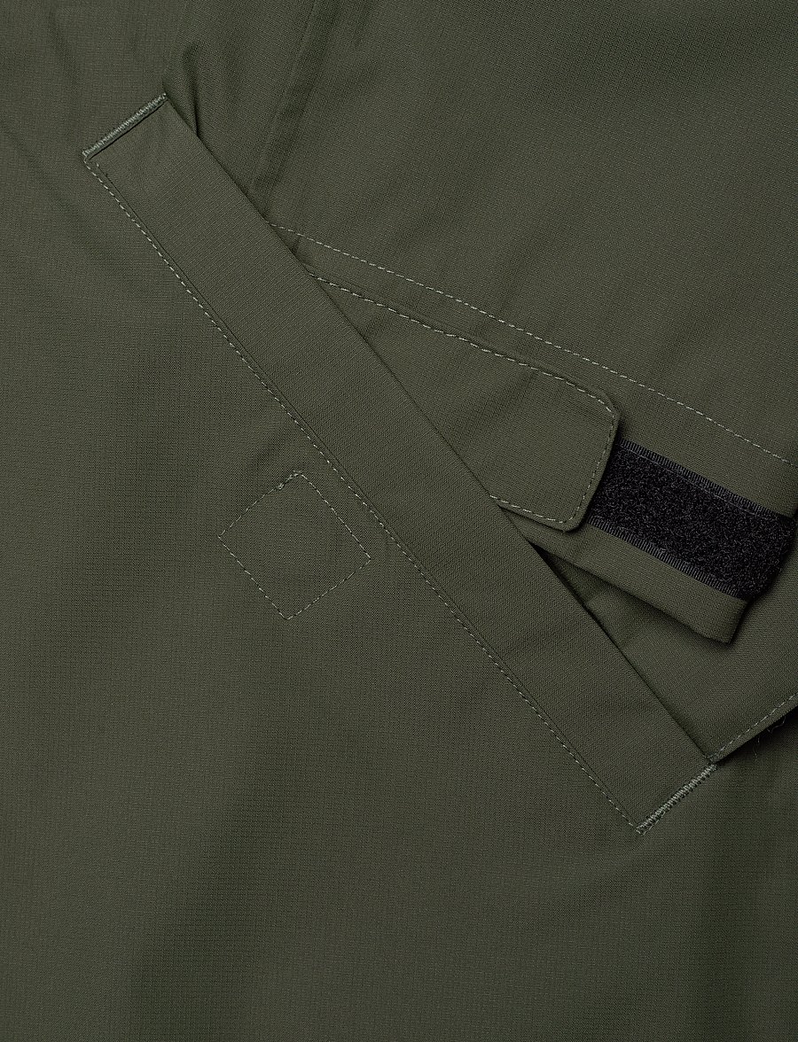 H2O - Rømø Logo LW Rain Long Jacket - regnjakker - army - 4