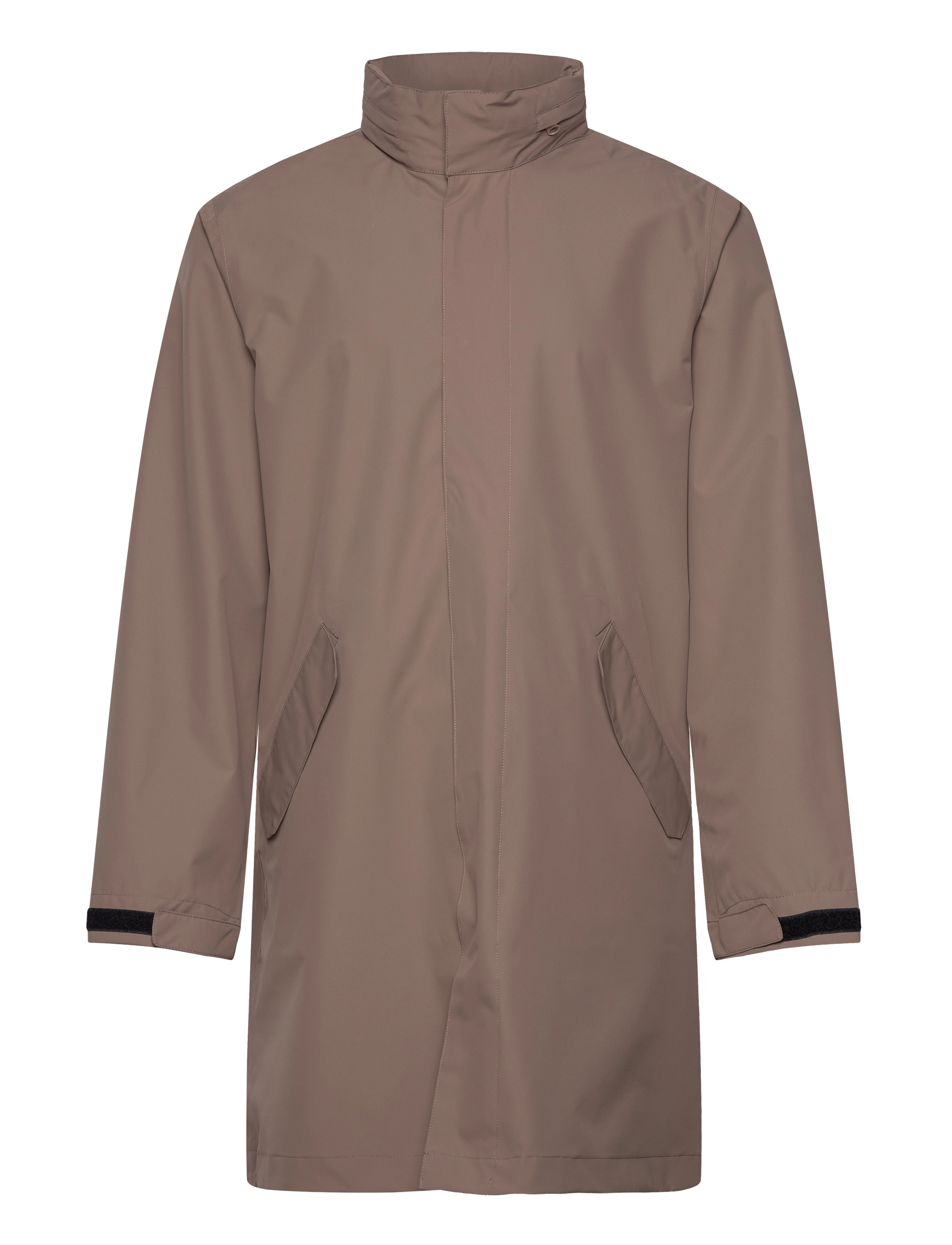 H2O Rømø Logo Lw Rain Long Jacket, Mænd, Lang Regnjakke, Brun, Str: XS