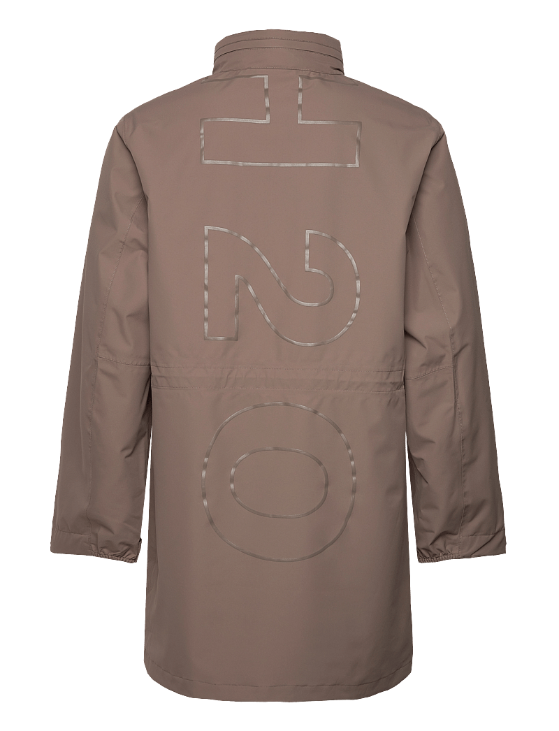 H2O - Rømø Logo LW Rain Long Jacket - regnjackor - dusty oak - 1