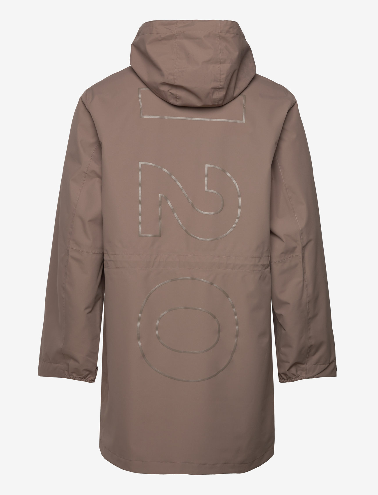H2O - Rømø Logo LW Rain Long Jacket - regnjakker - dusty oak - 2