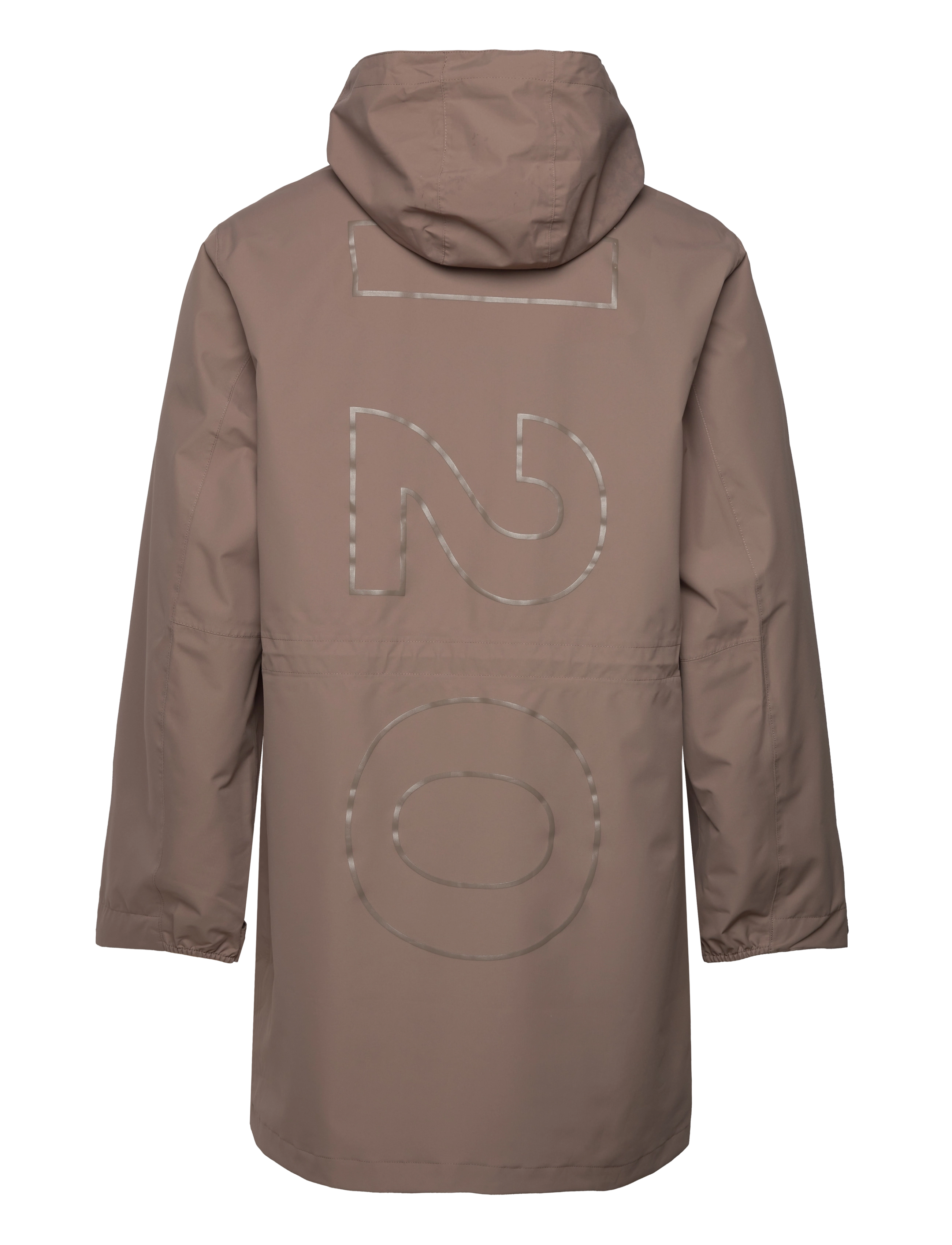 H2O - Rømø Logo LW Rain Long Jacket - rain coats - dusty oak - 2