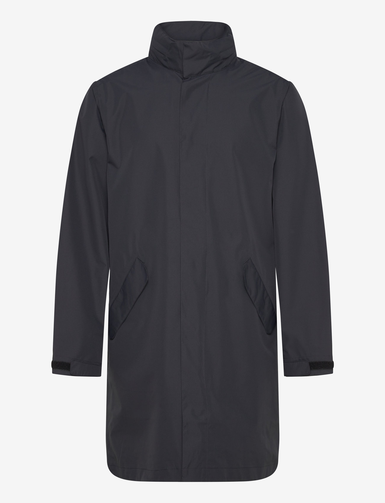 H2O - Rømø Logo LW Rain Long Jacket - regnjakker - navy - 0