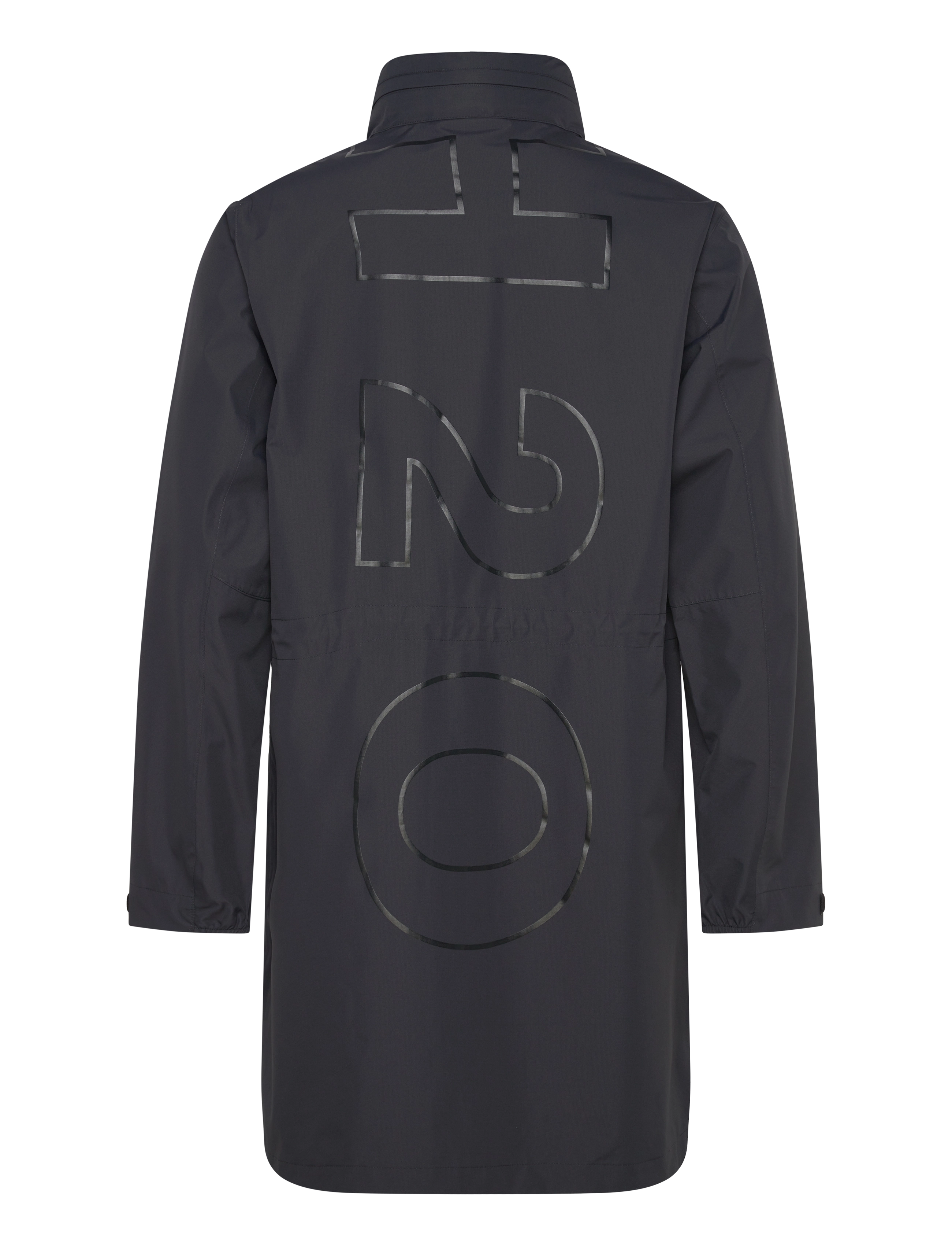 H2O - Rømø Logo LW Rain Long Jacket - rain coats - navy - 1