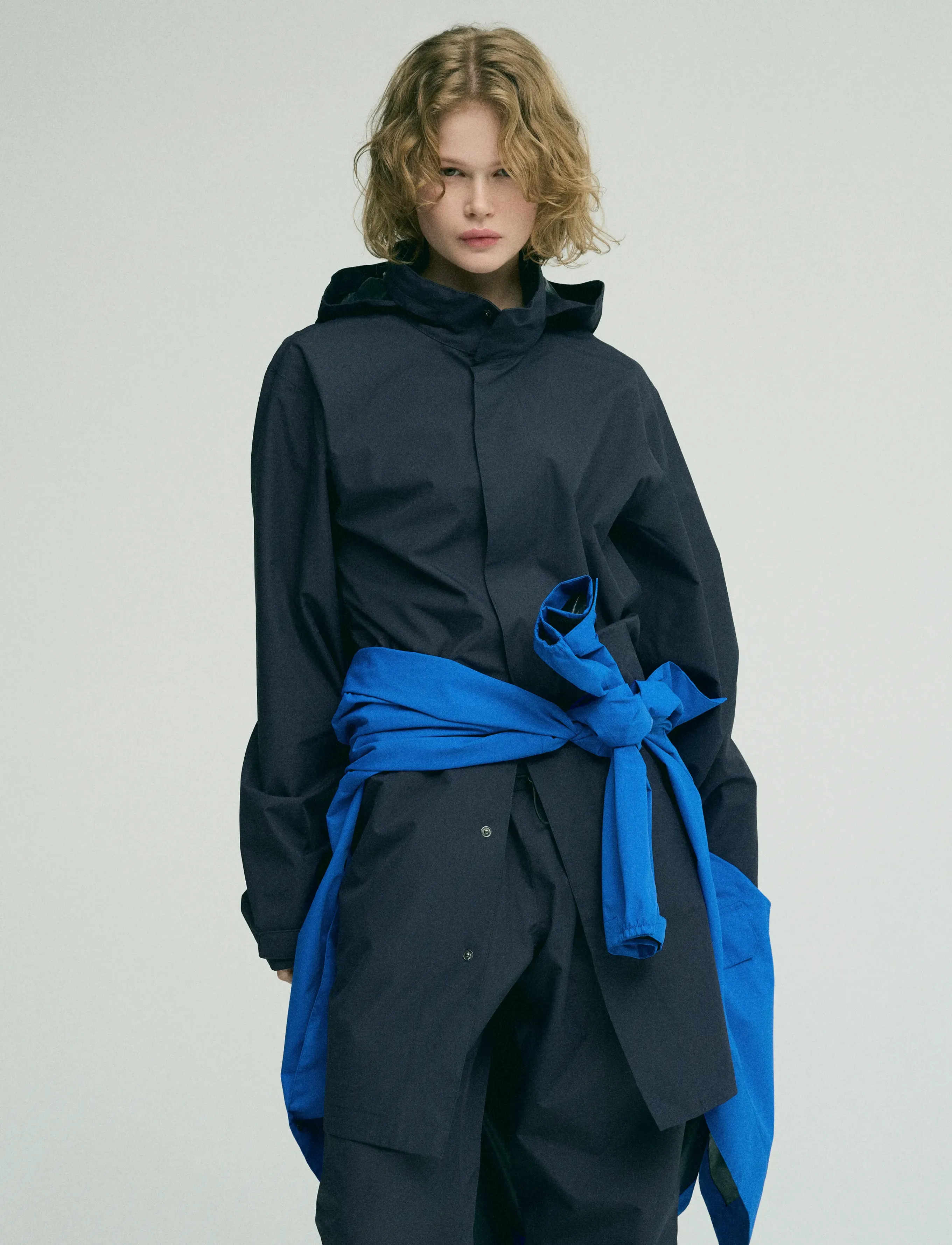 H2O - Rømø Logo LW Rain Long Jacket - sügisjakid - navy - 0