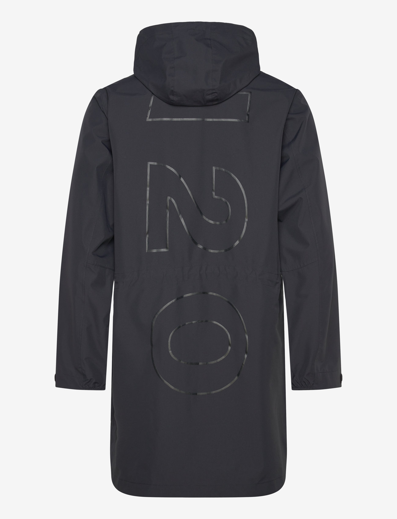 H2O - Rømø Logo LW Rain Long Jacket - regnjakker - navy - 2