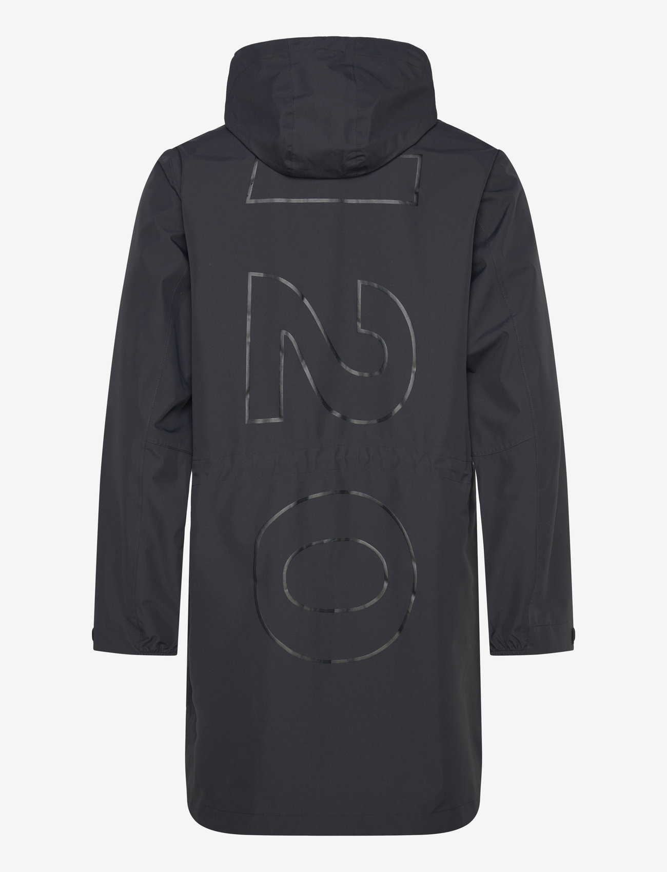 H2O - Rømø Logo LW Rain Long Jacket - regnjakker - navy - 3