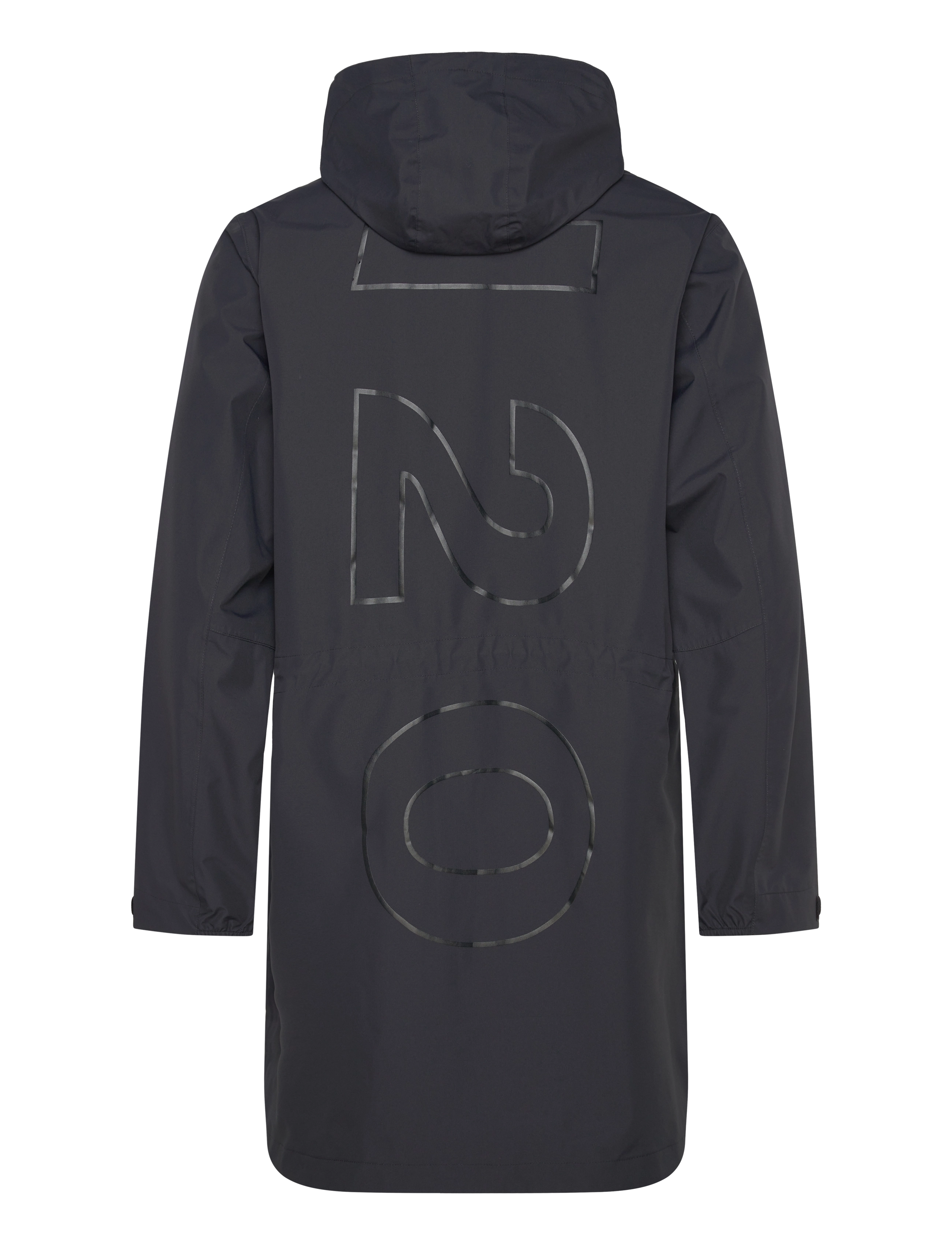 H2O - Rømø Logo LW Rain Long Jacket - rain coats - navy - 3